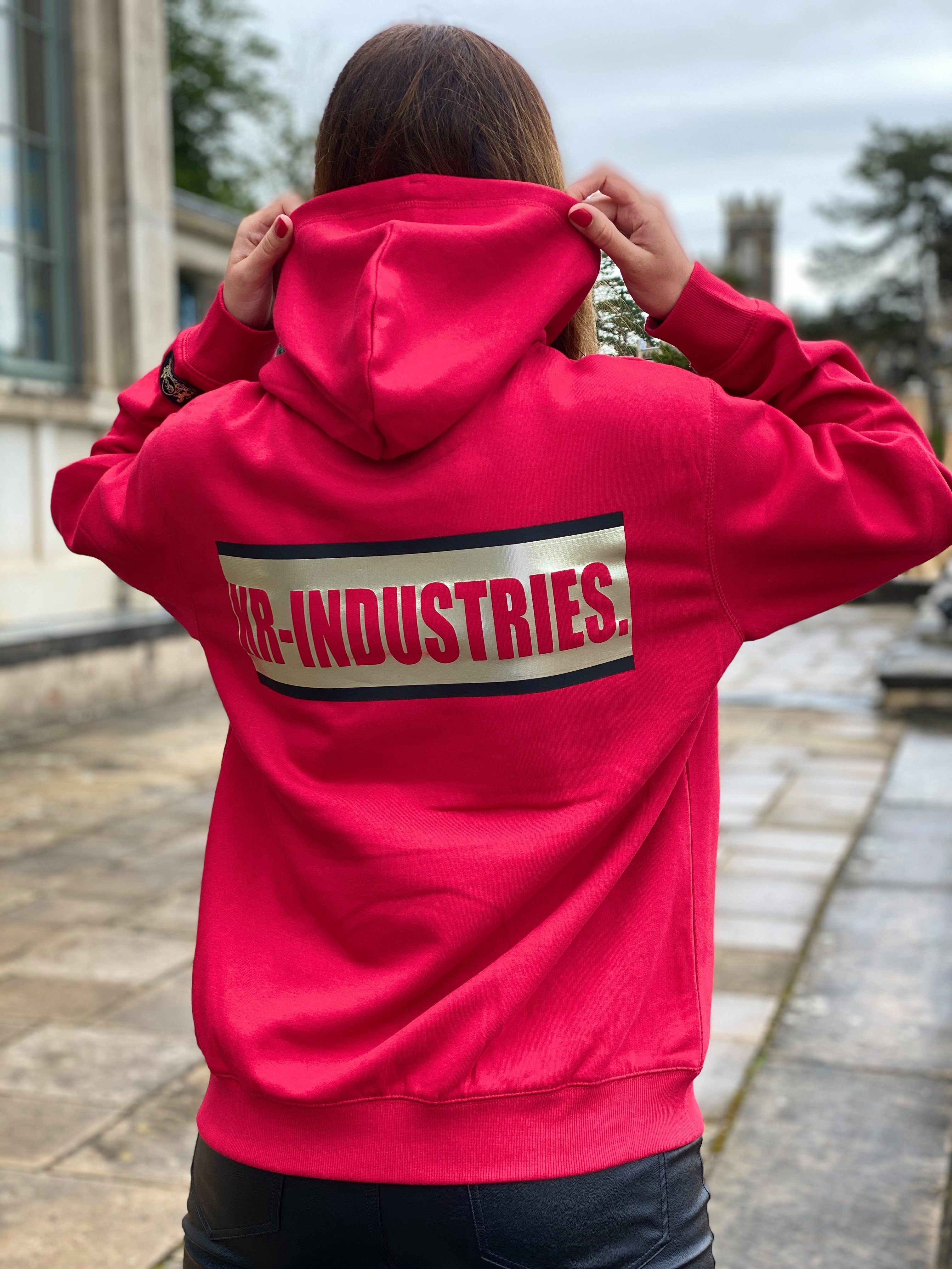 KR-Industries Kapuzensweatshirt Hoodie Red Korundum