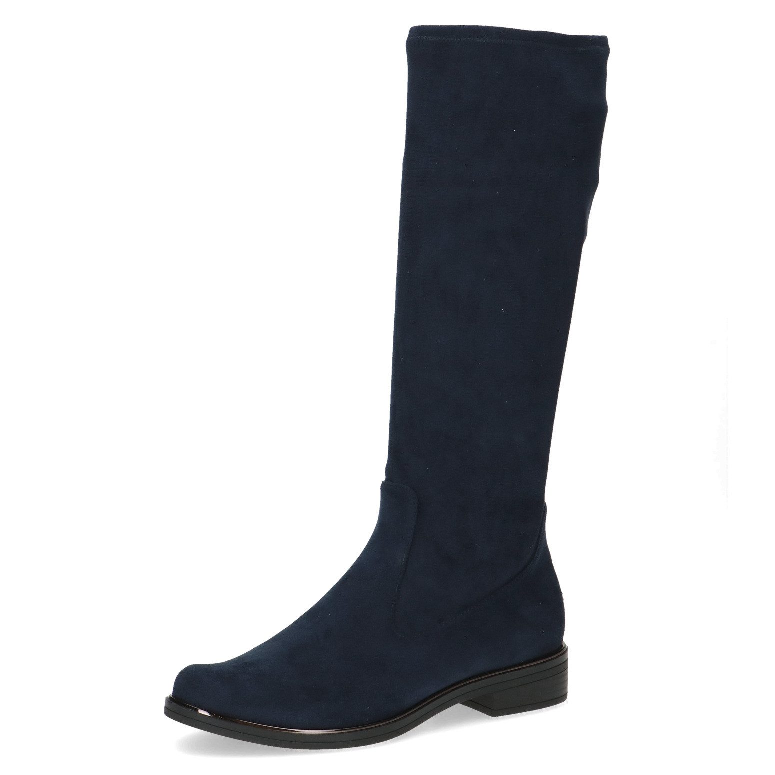 Caprice Schlupfstiefel, Blockabsatz, Langschaftstiefel in klassischer Linie, XS Schaft