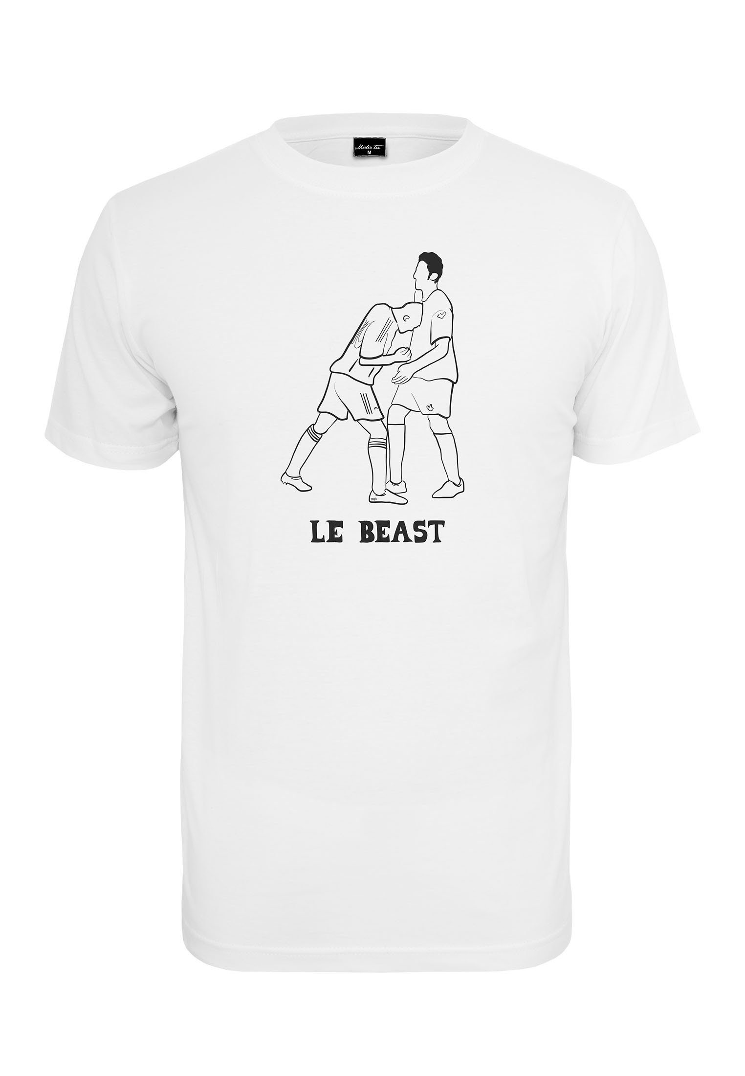 white Tee MT804 (1-tlg) Le Beast MisterTee Beast Le T-Shirt Herren