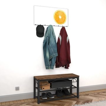 Primedeco Garderobenpaneel Magnetwand und Memoboard aus Glas Orangenscheibe