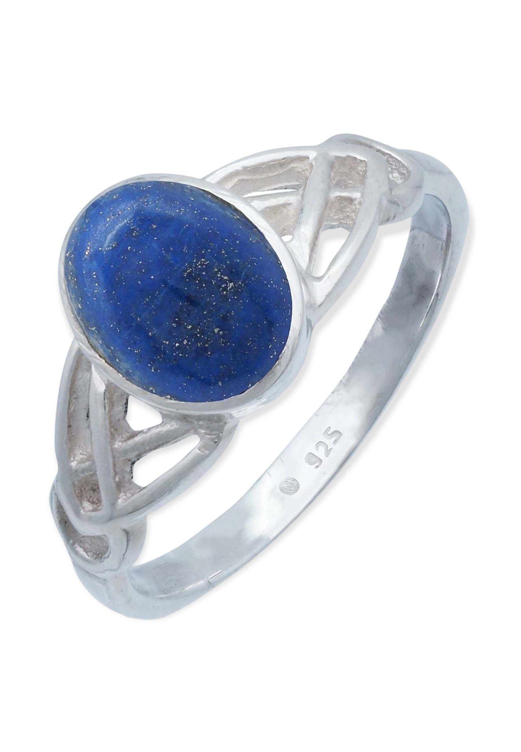 Lapis mantraroma Silberring 925er mit Silber Lazuli