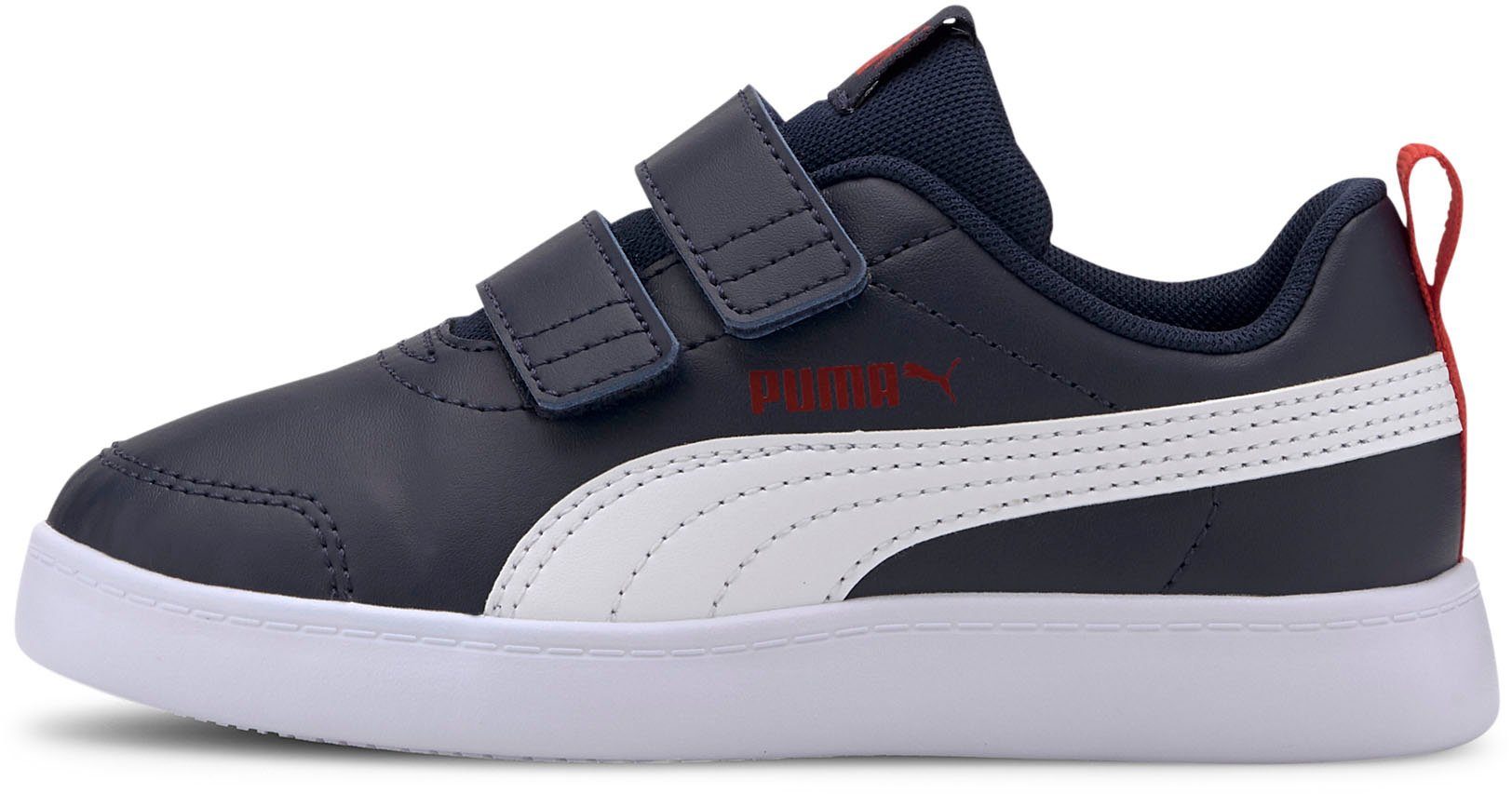 navy Courtflex V Klettverschluss Sneaker Kinder PUMA für PS mit v2