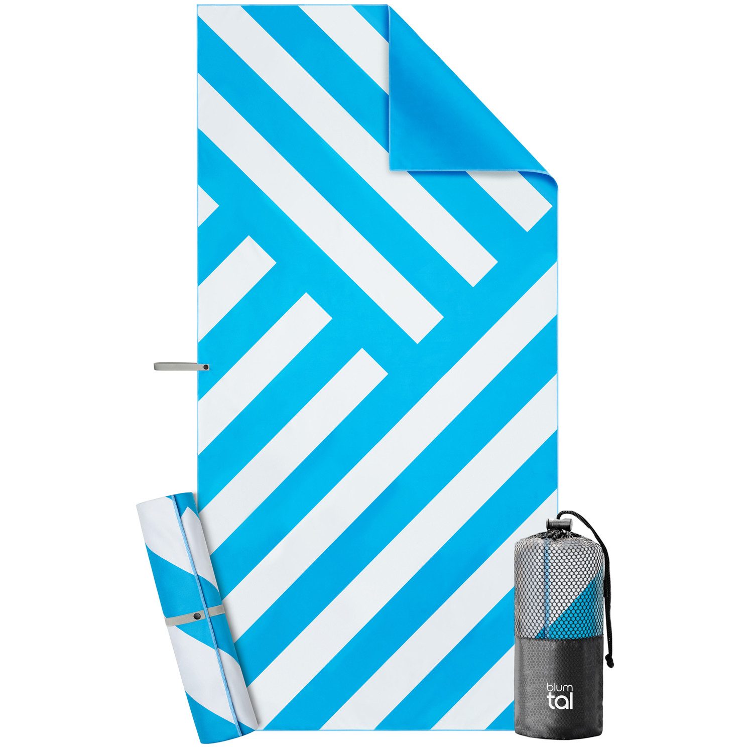 Blumtal Reisehandtuch Strandhandtuch 90x180 cm aus Mikrofaser - kompakt & s günstig online kaufen