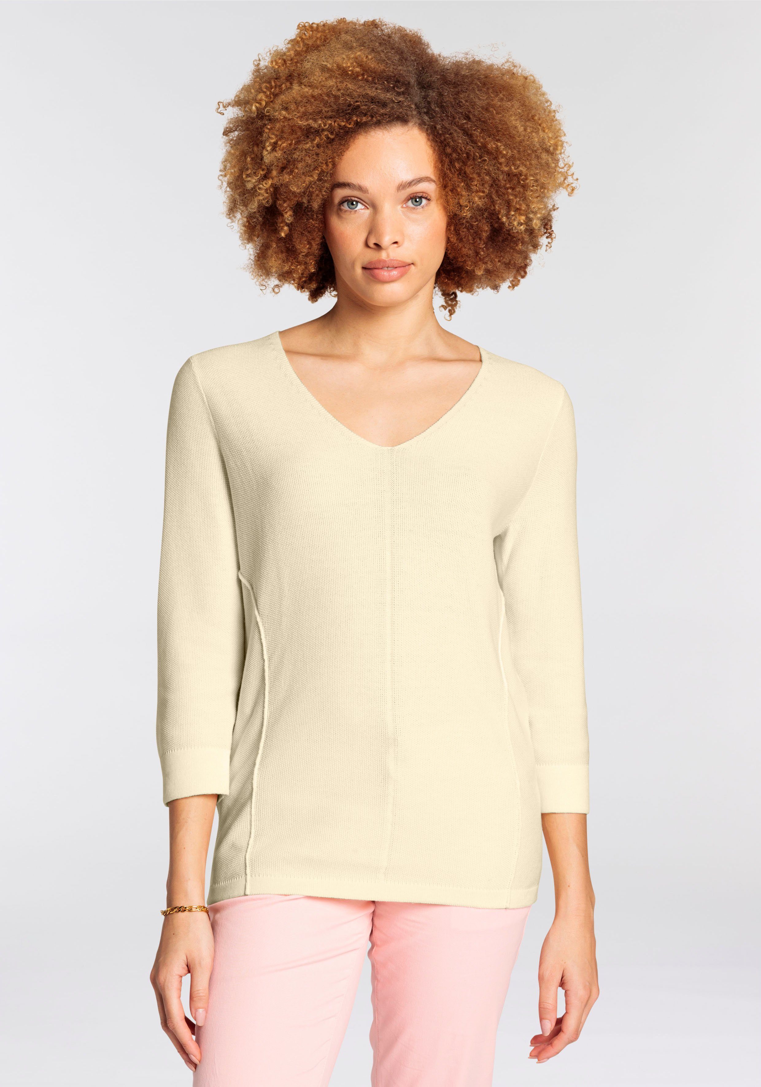 Boysen's 3/4 Arm-Pullover aus sommerlich leichtem günstig online kaufen