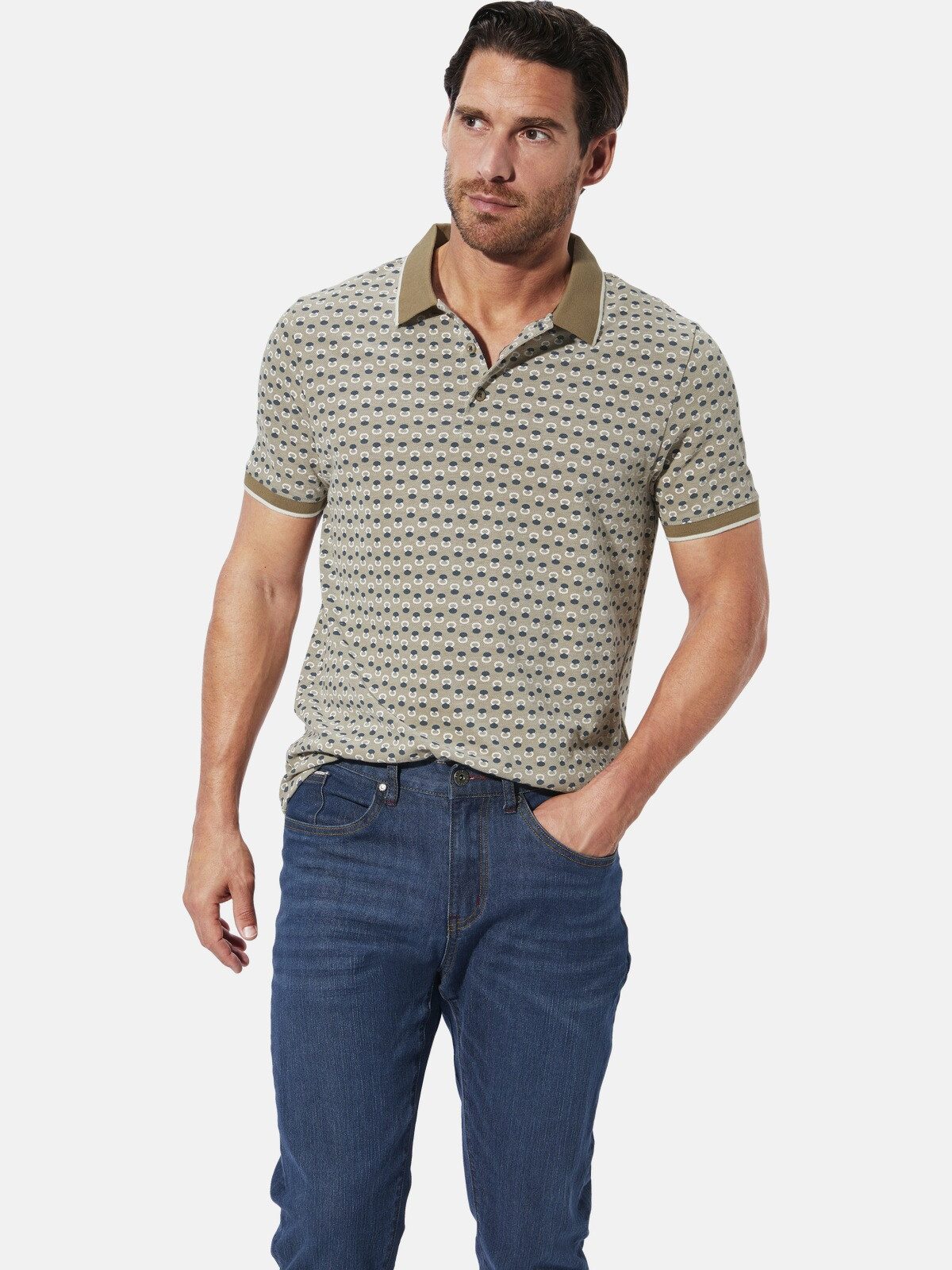 Babista Poloshirt TALOR mit feinen Kontrastdetails