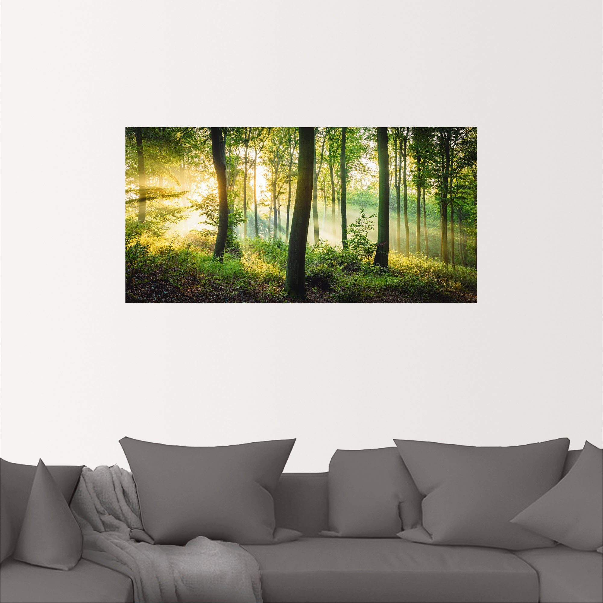 Artland Wandbild »Herbst im Wald II«, Waldbilder (1 Stück), in vielen Größen & Produktarten - Alubild / Outdoorbild für den Außenbereich, Leinwandbild, Poster, Wandaufkleber / Wandtattoo auch für Badezimmer geeignet-kaufen