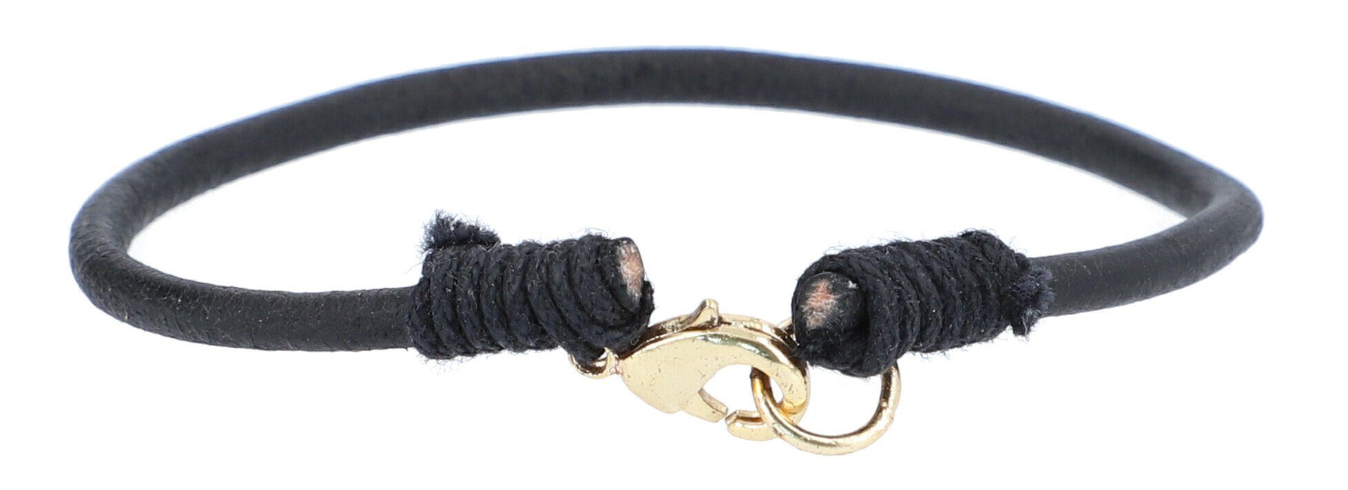 Schwarz Lederarmband Gusti Einar Leder