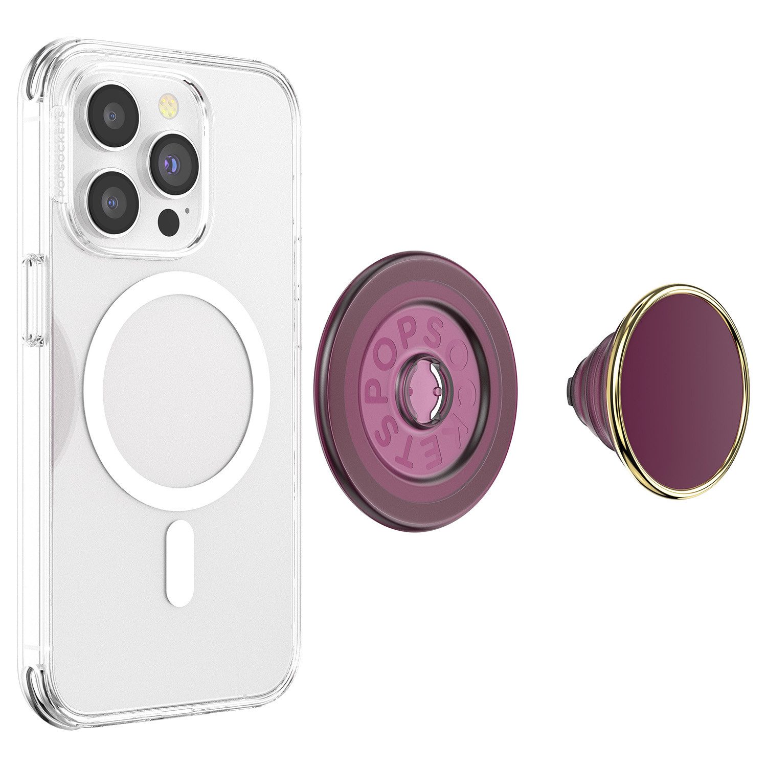 Popsockets Popsockets MagSafe Round Luxe Red Wine Enamel