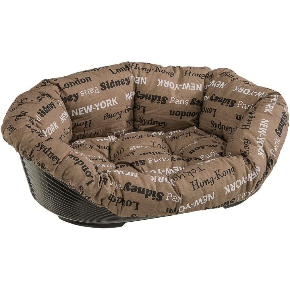 Ferplast Katzenliege Dog Bed With Cushion Sofa 2 Brown - 52x39x21 Cm