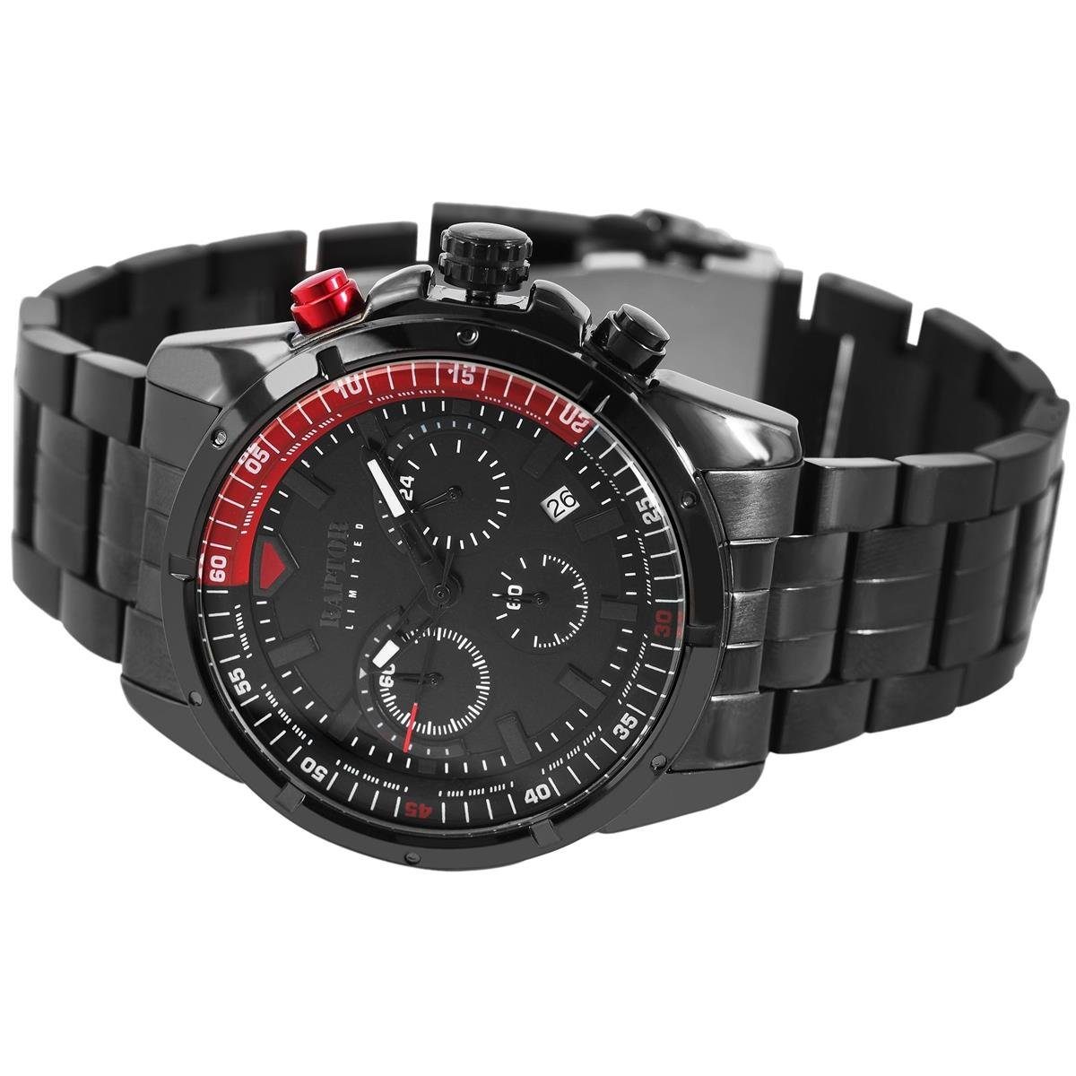 Raptor Chronograph Raptor Herrenarmbanduhr RA20301-002 Edelstahl Ionen schwarz plattiert, (1-tlg)
