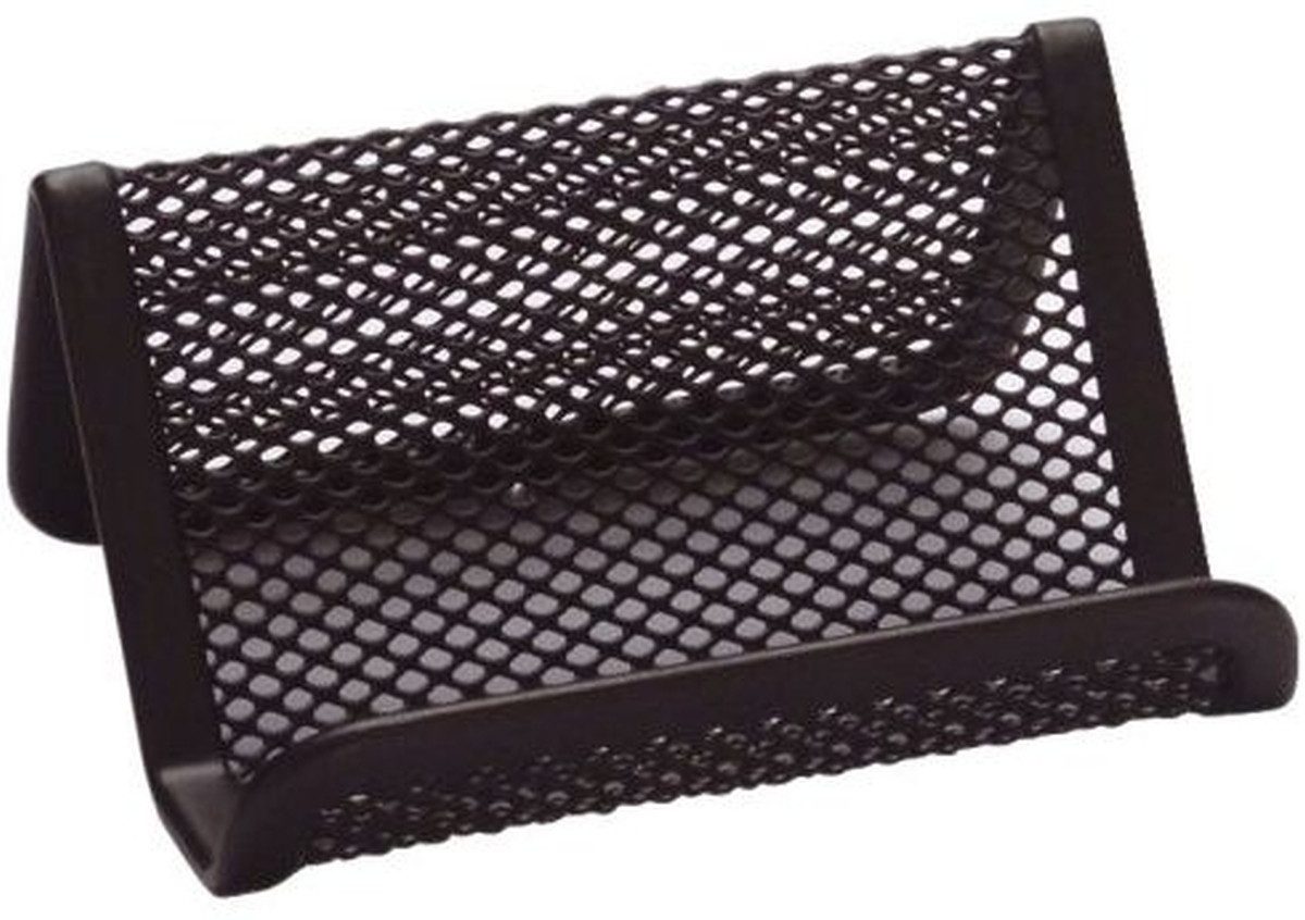 Connect Visitenkartenhülle Visitenkartenständer Metall 11x7,5x5cm schwarz