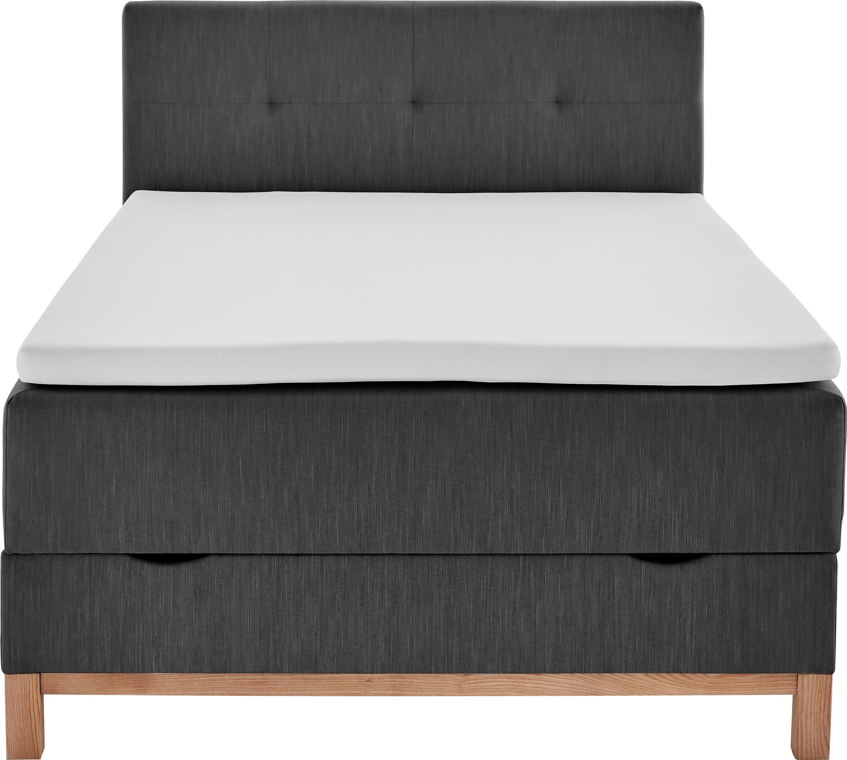 Topper Boxspringbett meise.möbel mit Bettkasten Catania, und