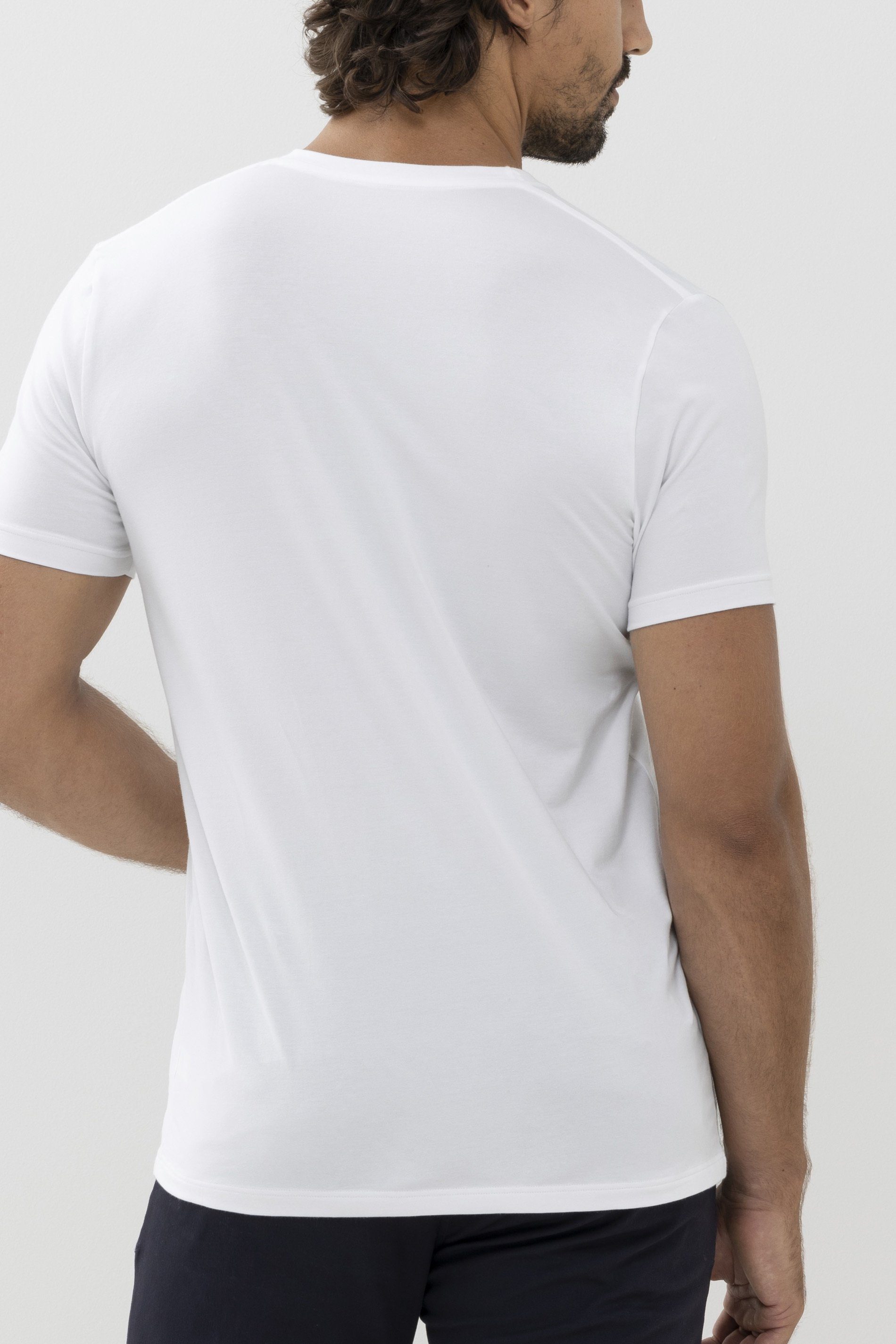 Uni Cotton (1-tlg) Serie Colour T-Shirt Mey Dry Weiss
