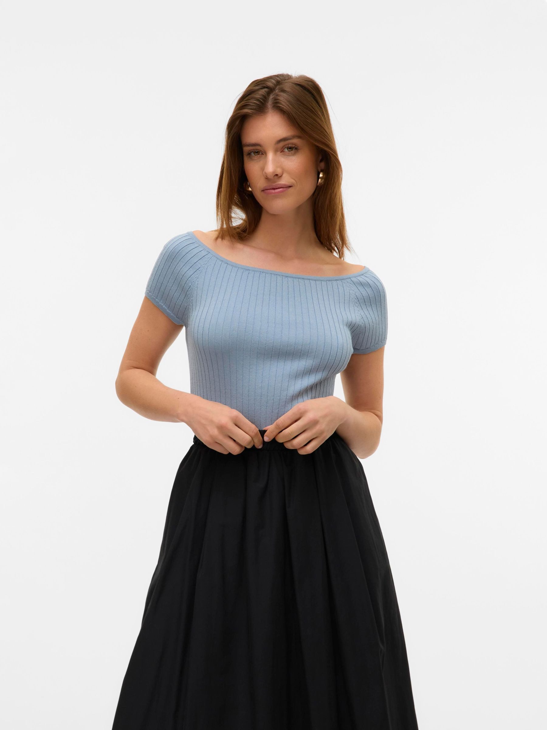 Vero Moda Stricktop VMPOPPY SS OFF SHOULDER TOP VMA NOOS günstig online kaufen