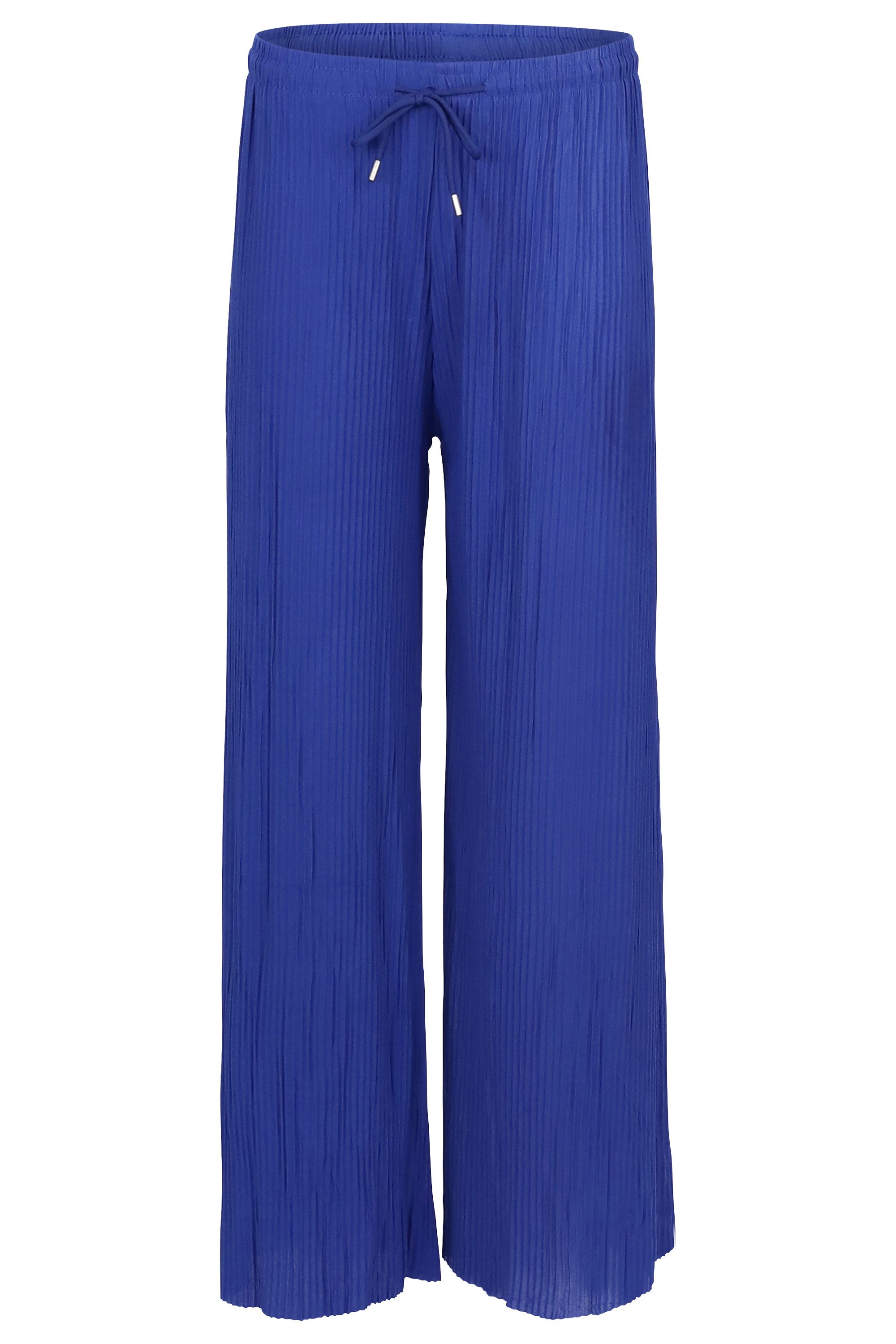 Easy Young Fashion Palazzohose Plisseehose 999 Sommerhose mit elastischem Bund