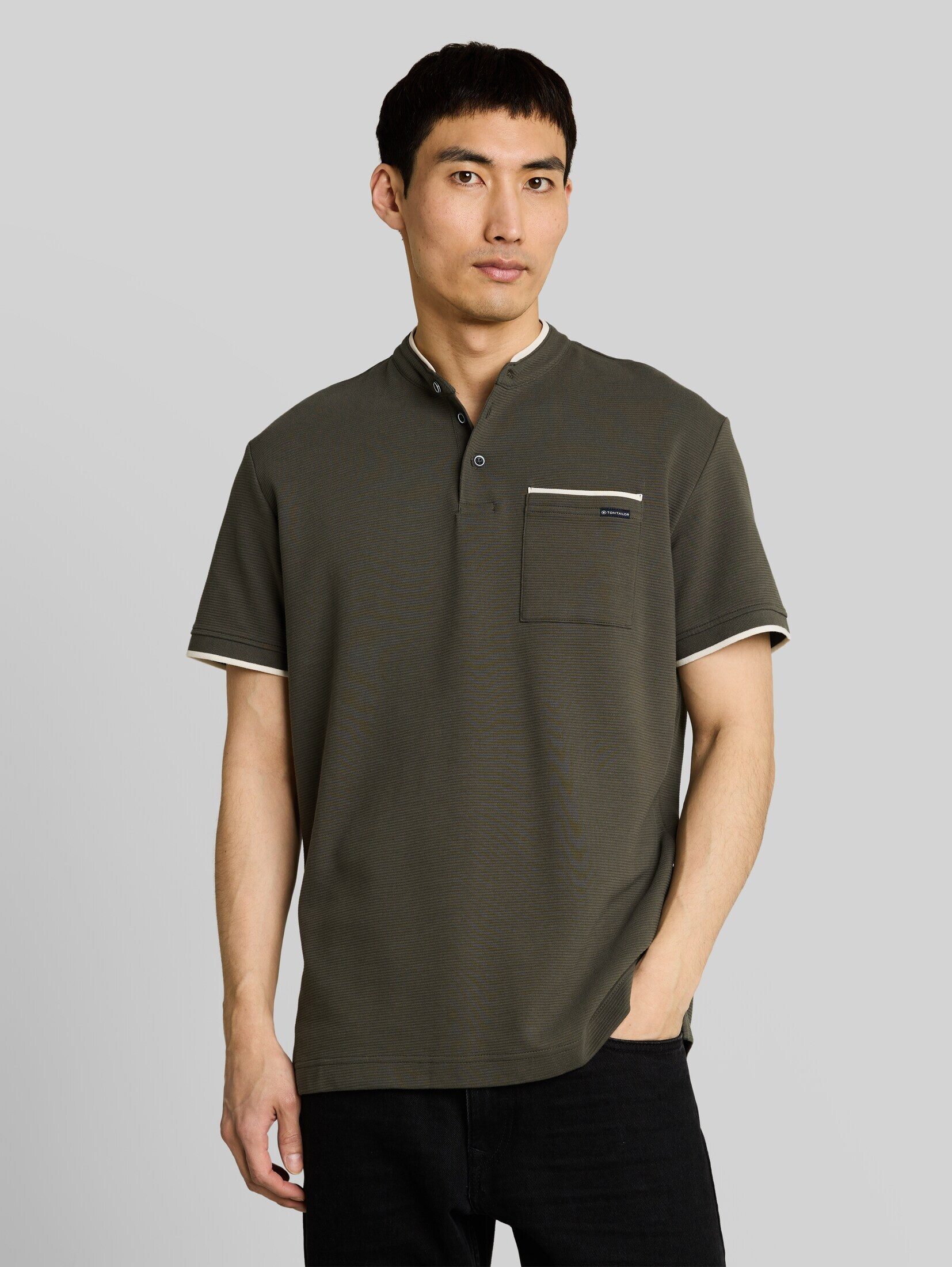 TOM TAILOR Poloshirt Poloshirts Poloshirt mit Brusttasche