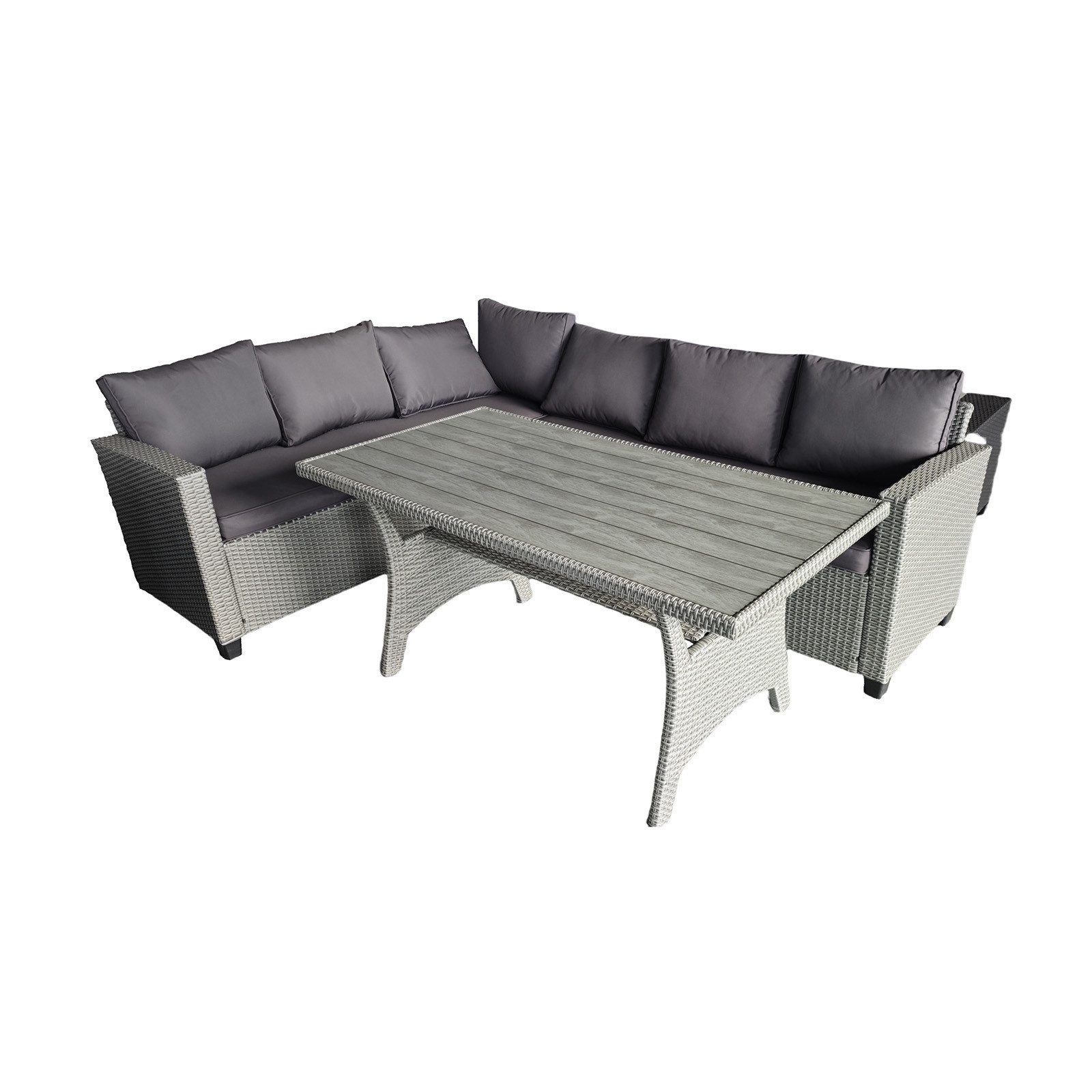HTI-Living Garten-Essgruppe Outdoor Möbel Ecksofa mit Tisch, (Set, 2-tlg., günstig online kaufen