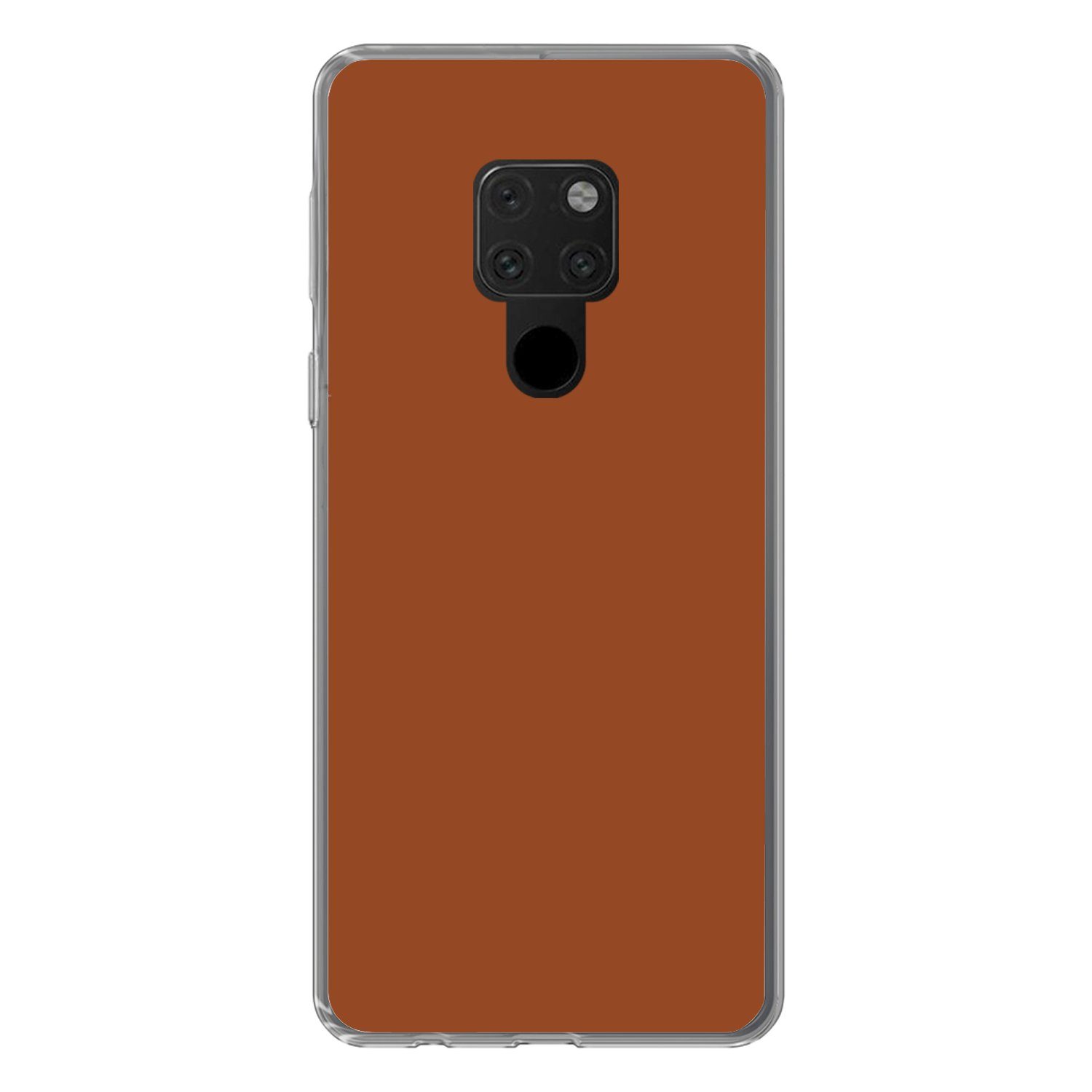 MuchoWow Handyhülle für Huawei P40 Lite Terrakotta - Braun - Palette - Unifarben - Farben, Handy Case, Silikon, Bumper Case Dünn
