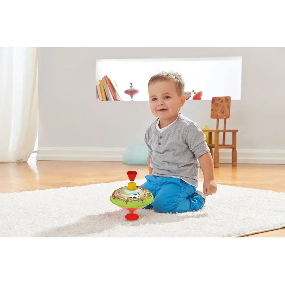 SIMM Spielwaren Brummkreisel Bolz by LENA® Brummkreisel 16 cm Bauernhof, Schaukarton
