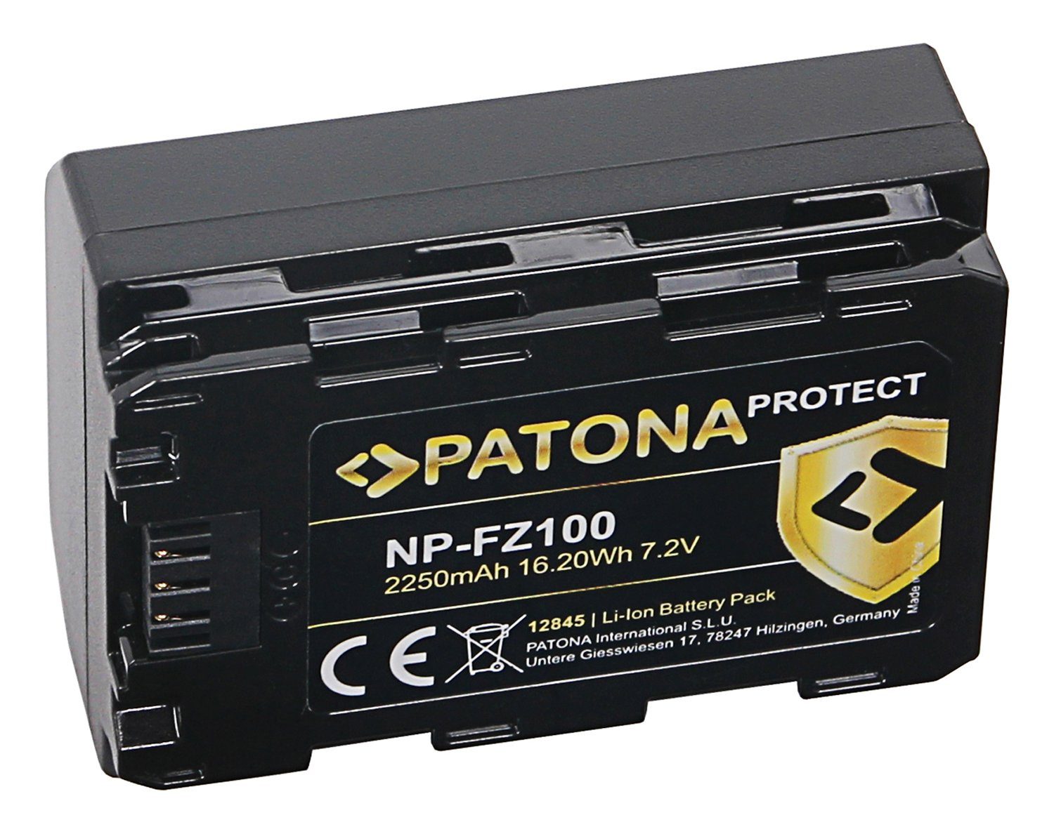 Protect NP-FZ100 V1 hitzeresistentes 7R Akku Alpha 7 Patona mAh, 9 III Gehäuse 2250 Alpha Kamera-Akku für Sony 6600