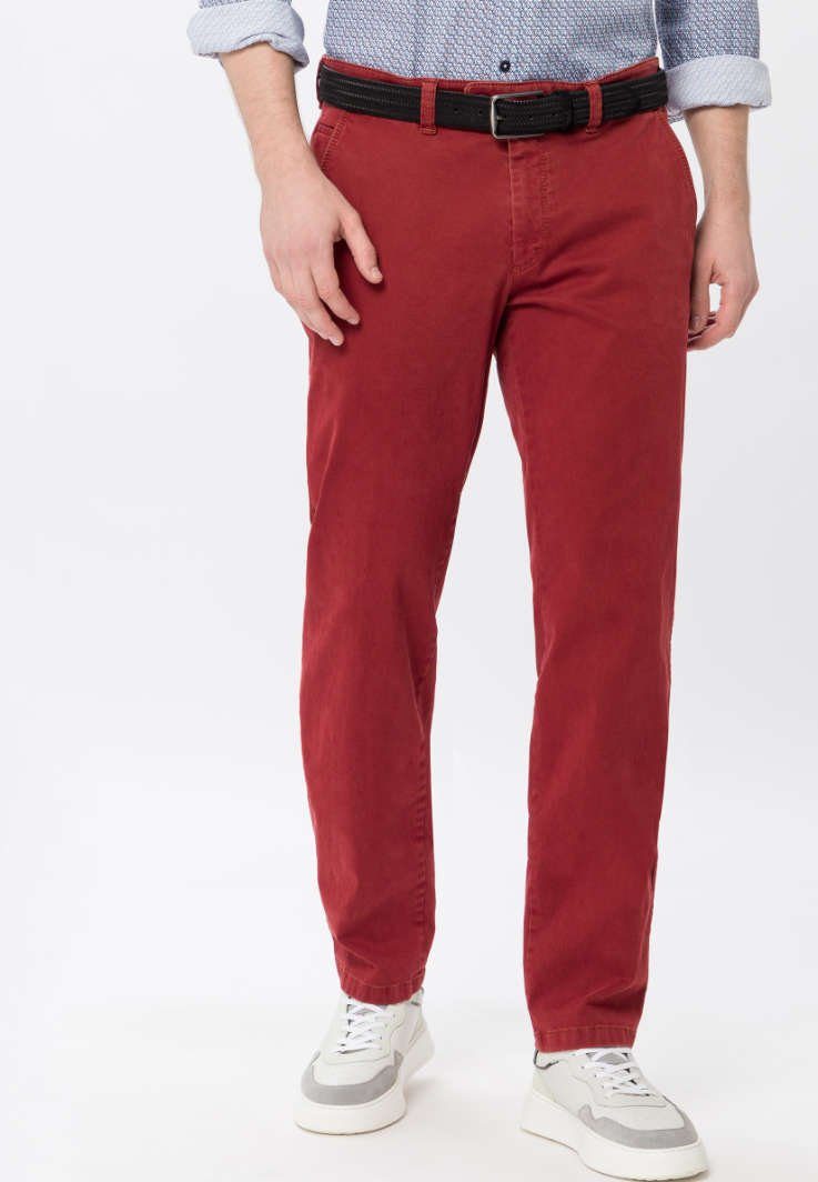 BRAX rot JIM EUREX Chinohose by Style