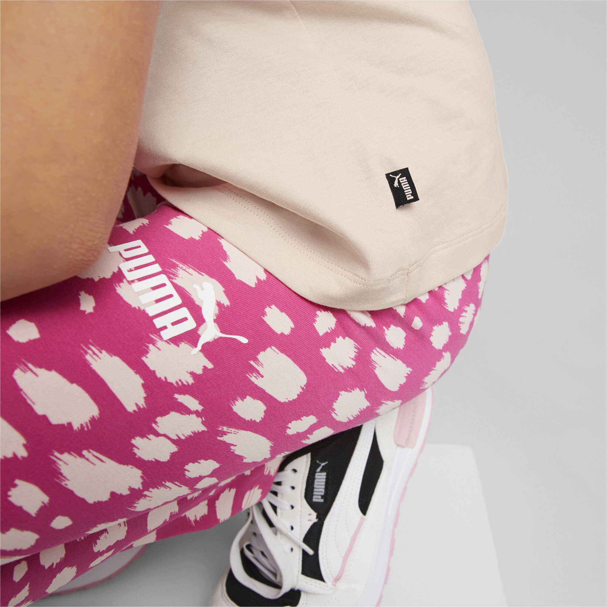 PUMA Pink Jugendliche ANIMAL Dust T-Shirt Essentials+ T-Shirt Rose