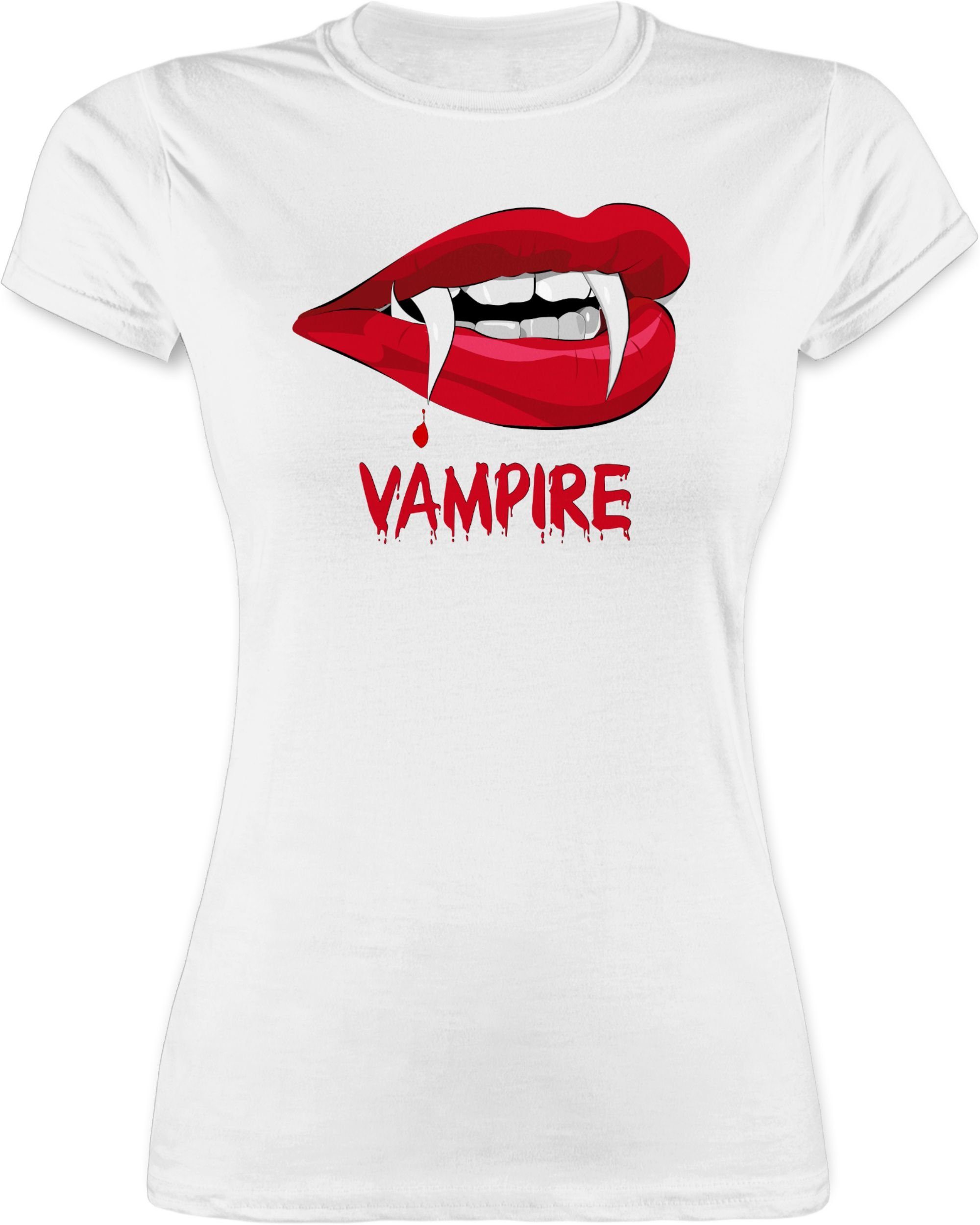 Shirtracer T-Shirt »Vampire Blut - Halloween Kostüm Outfit - Damen Premium T -Shirt« Helloween online kaufen | OTTO