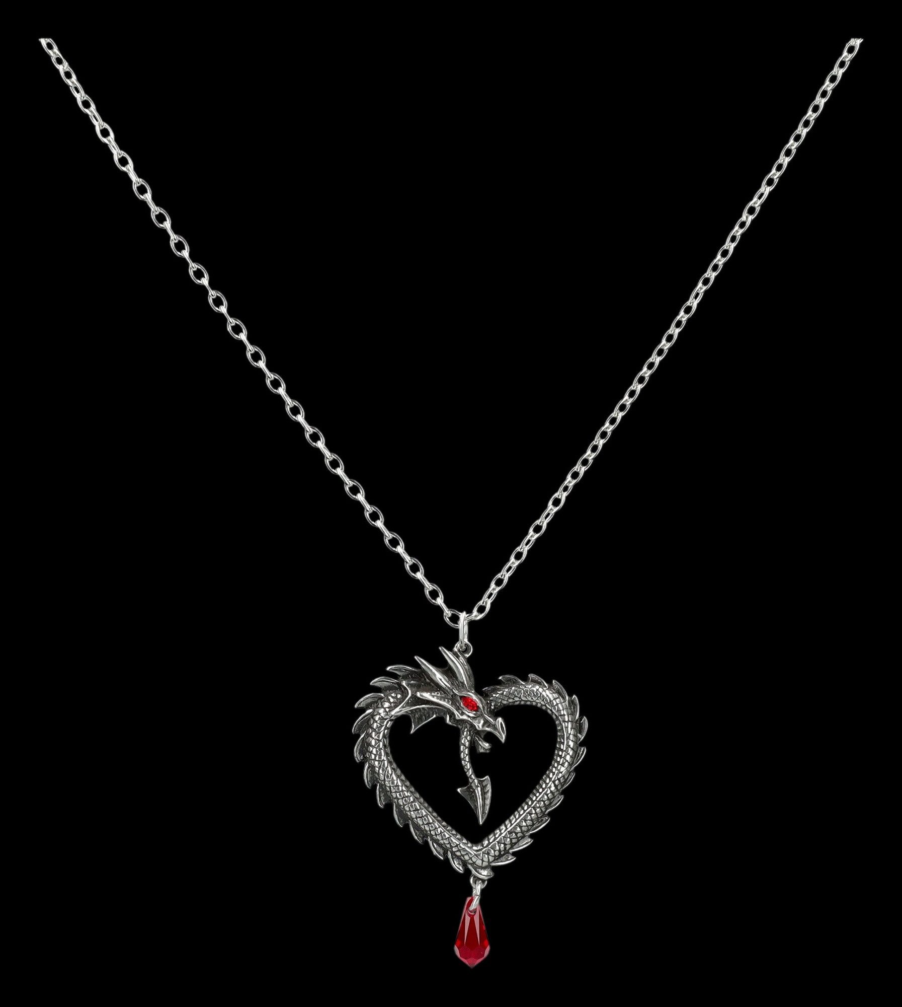Figuren Shop GmbH Kette mit Anhänger Magische Drachen Kette – Gothic Schmuc günstig online kaufen