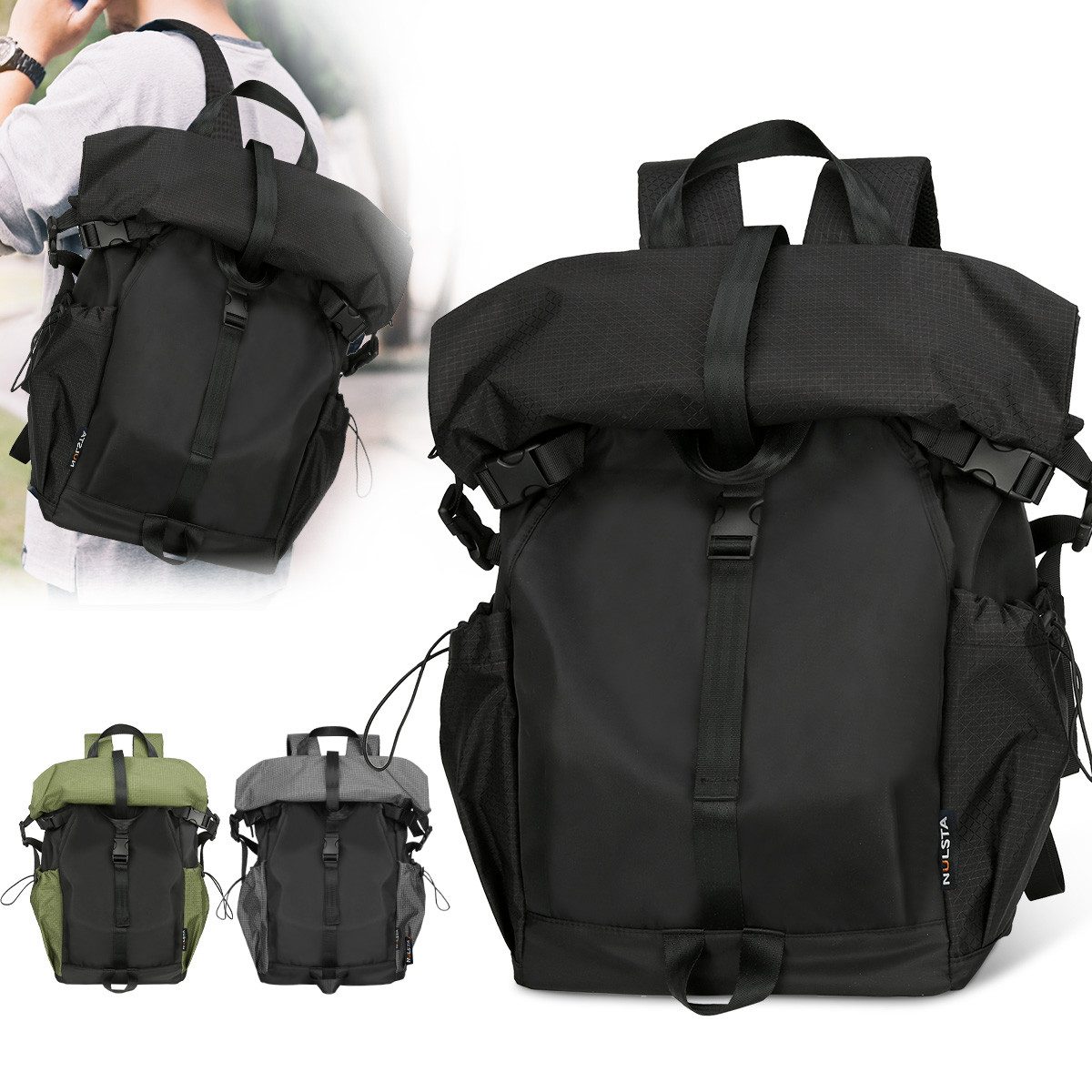 NULSTA Reiserucksack Hochwertiger Leichter Rolltop Rucksack günstig online kaufen