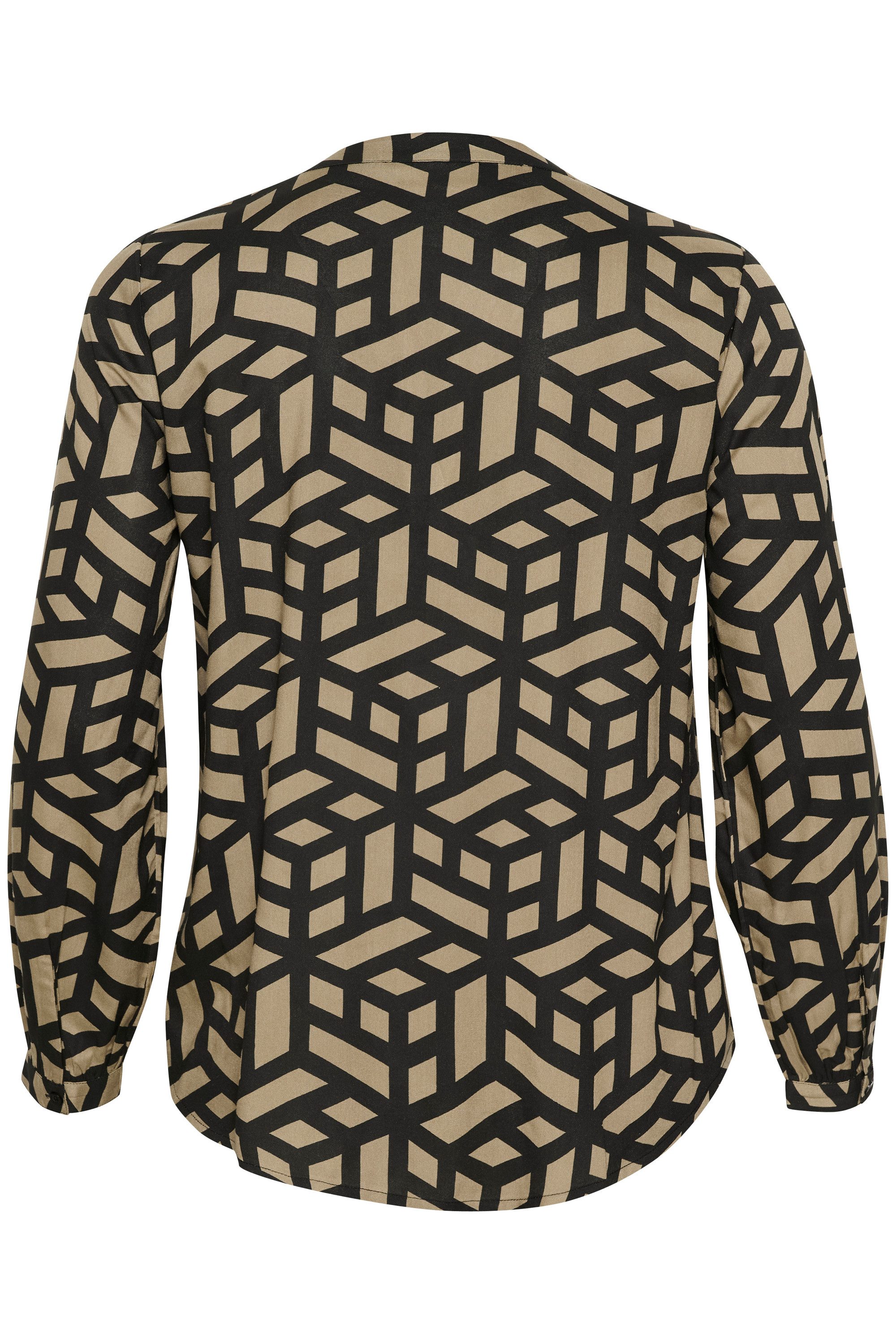 KAFFE Curve Langarmbluse Langarm-Bluse KCjalu Große günstig online kaufen