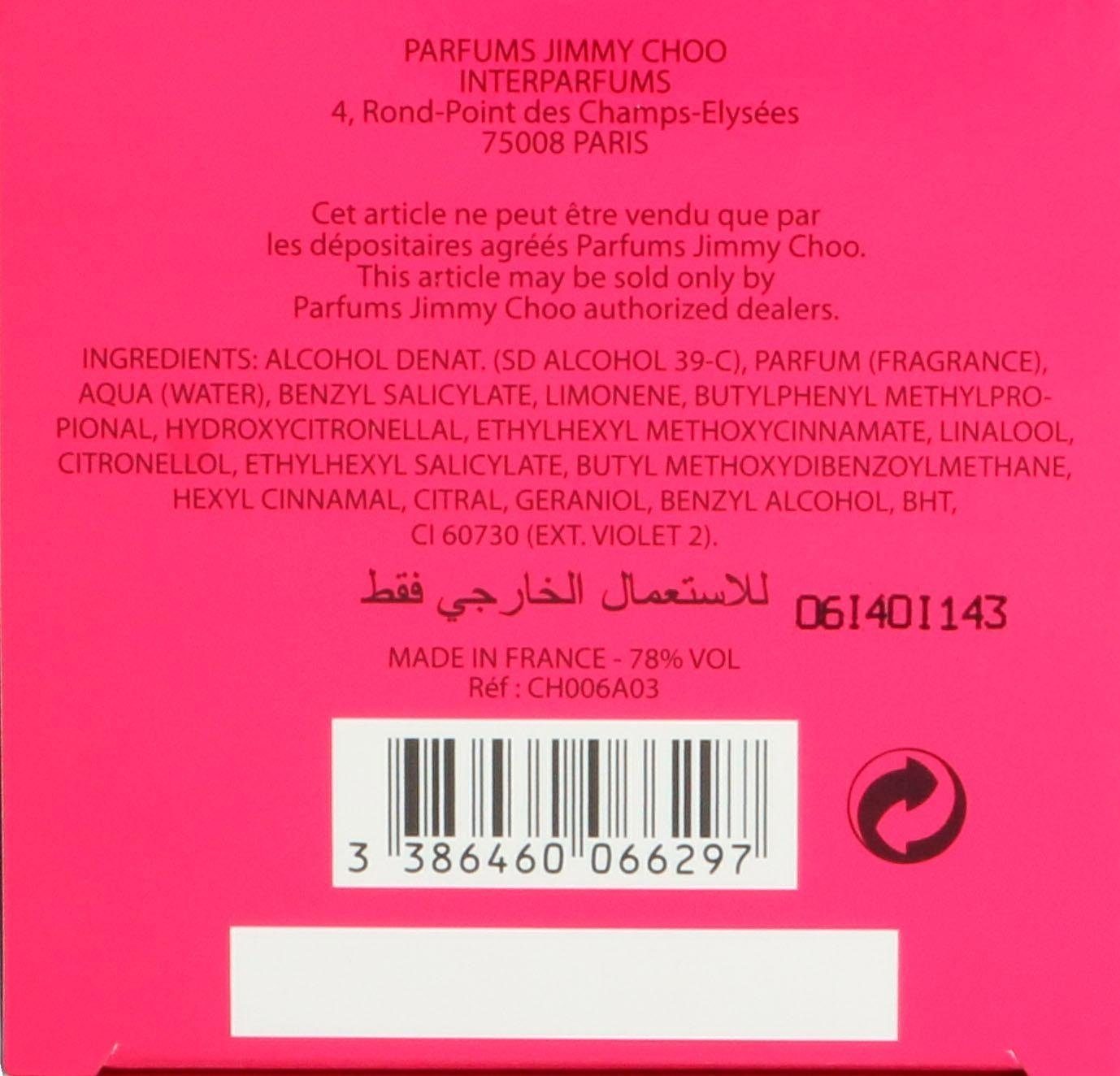 JIMMY CHOO Eau de Parfum BLOSSOM, Blumiger Damenduft mit Himbeere, duftende Platterbse und Rose.