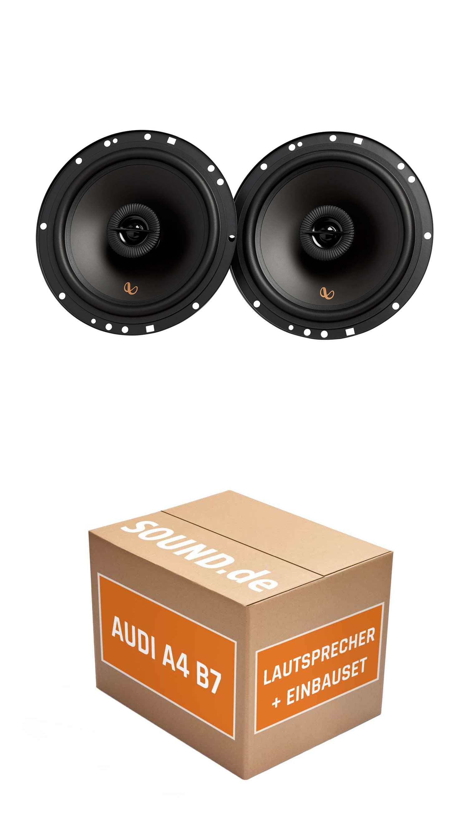 JUST SOUND best choice for caraudio Lautsprecher Boxen Einbauset Infinity Alpha 603F Audi A4 B7 Auto-Lautsprecher (60 W)