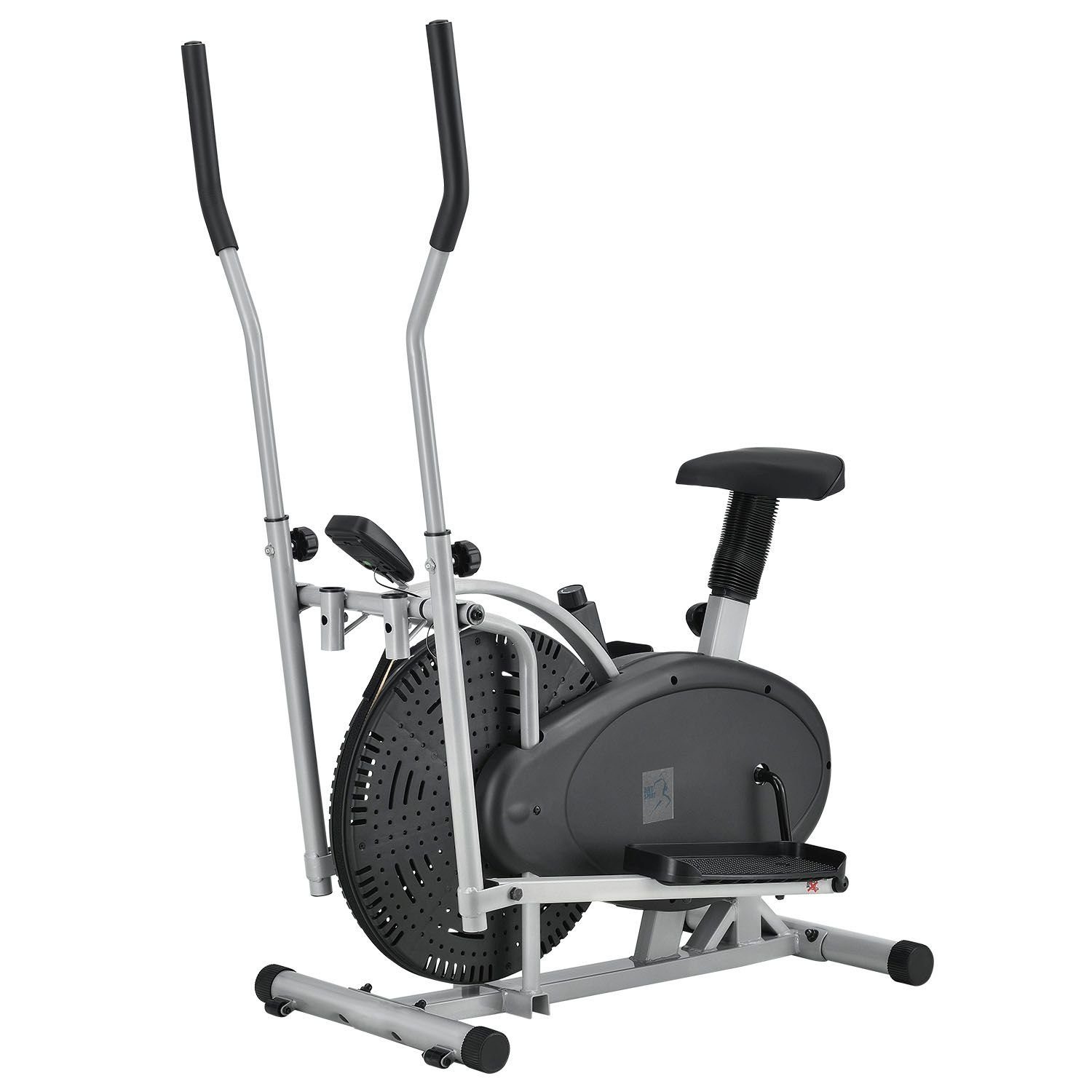 ArtSport Crosstrainer Crosstrainer, Leiser Riemenantrieb, 2 kg Schwungrad,  stufenloser Widerstand, LCD Display, höhenverstellbarer Sitz