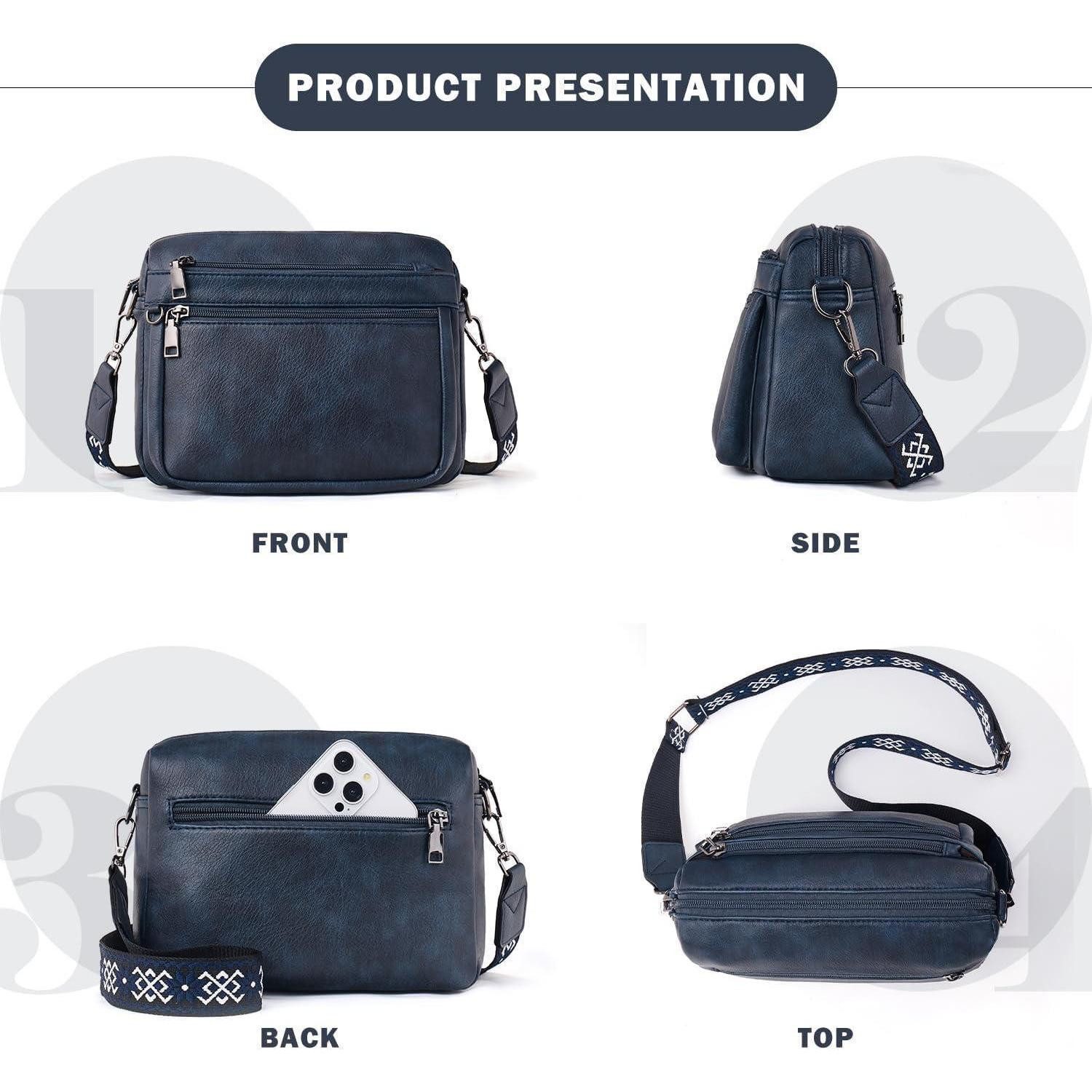 LuxusKollektion Umhängetasche Damen Umhängetasche Mittelgroß Leder günstig online kaufen