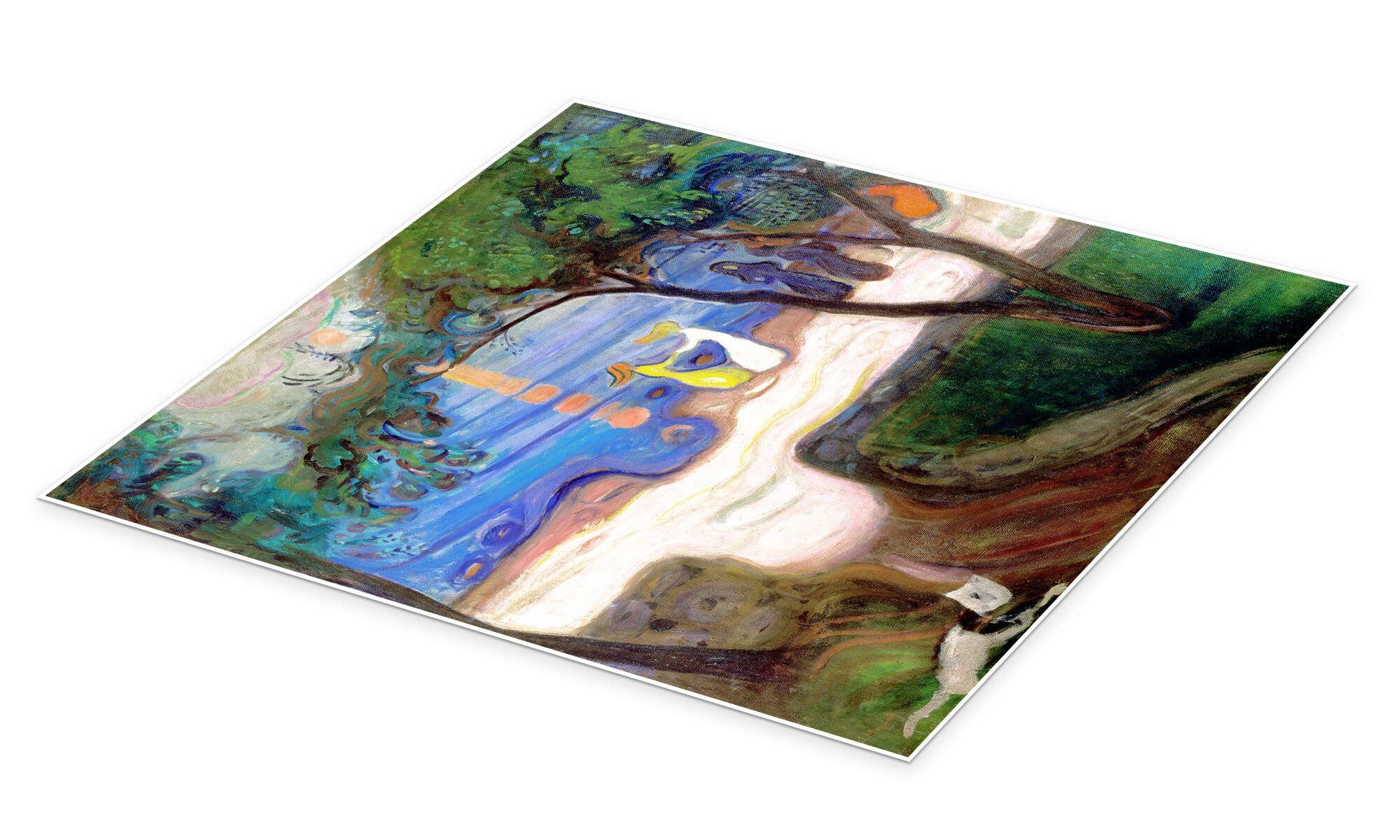 Posterlounge Wandbild Tanz am Ufer (Detail), Edvard Munch, erhältlich als Poster, Leinwandbild, Wandsticker oder Acrylglasbild