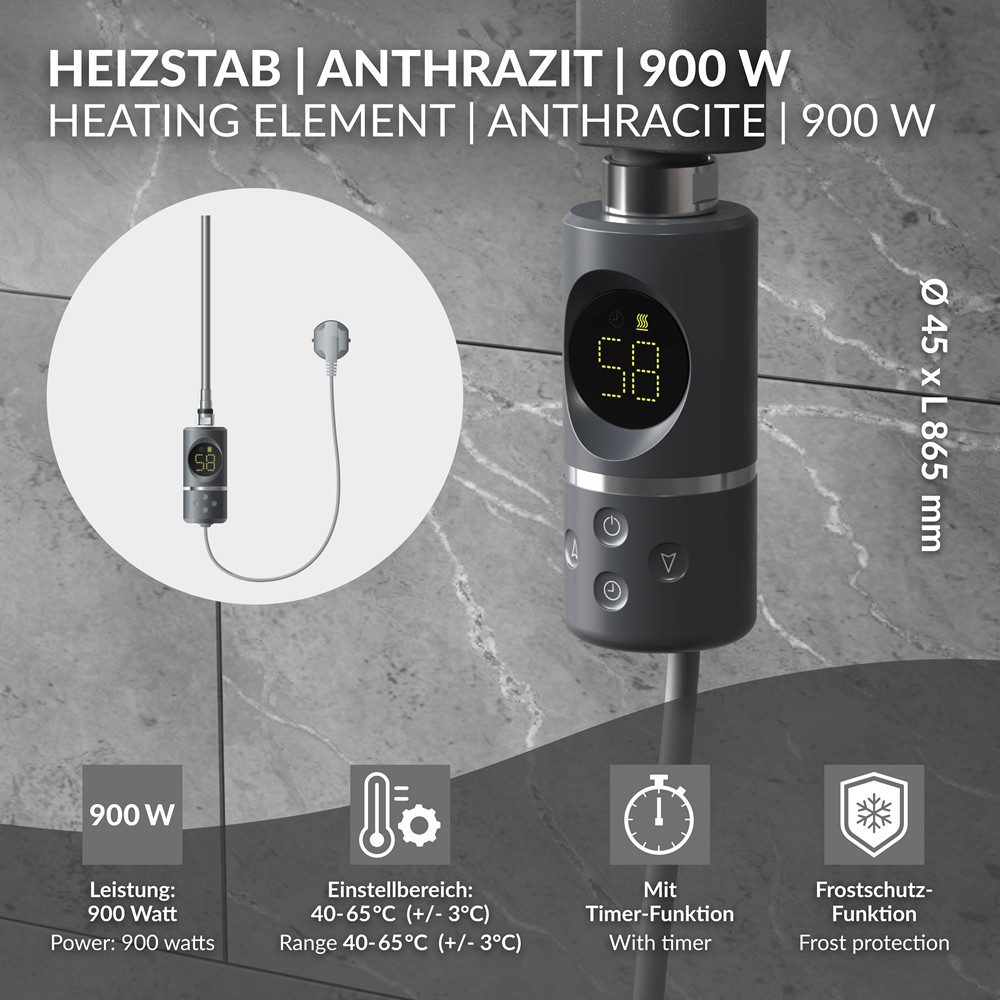 LuxeBath Heizstab Heizelemente für Badheizkörper mit günstig online kaufen