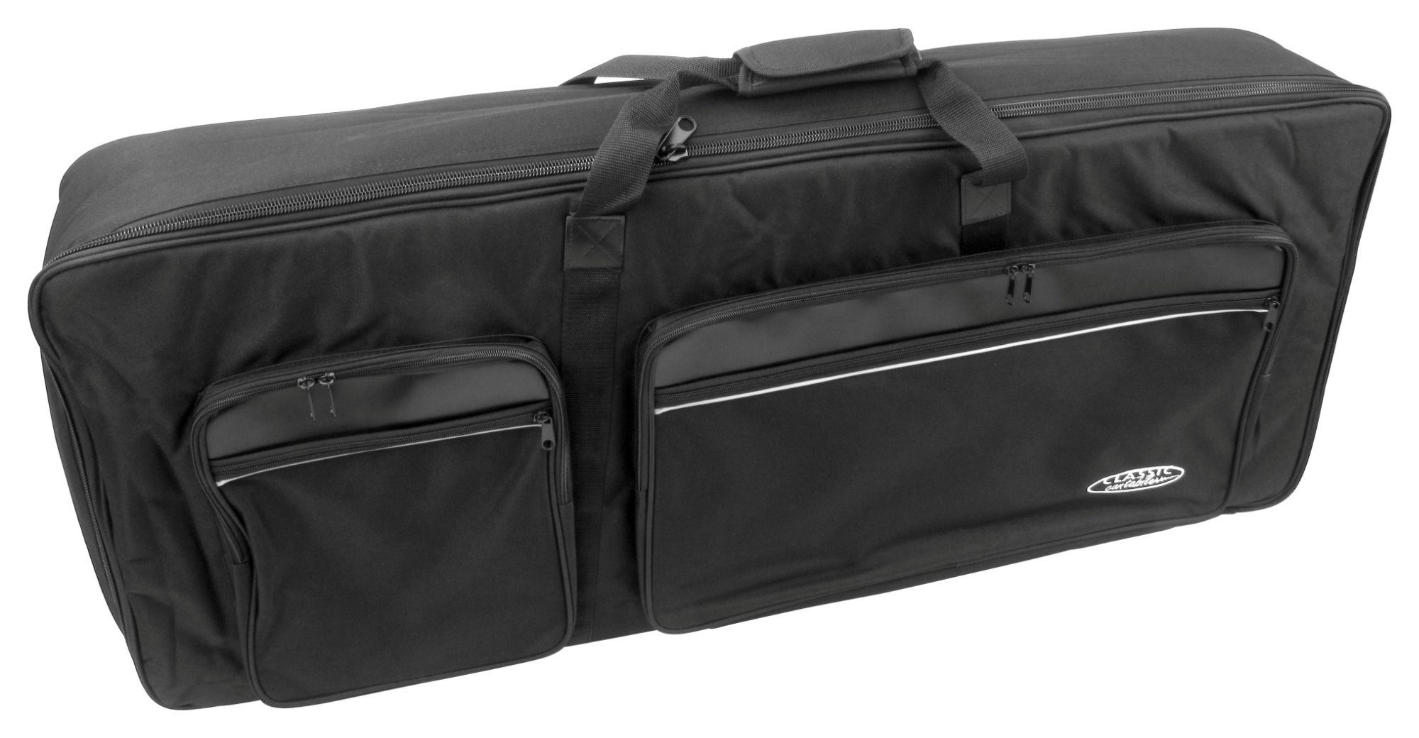 Classic Cantabile Piano-Transporttasche KT-A Keyboardtasche - Innenmaße 96 x 38 x 14 cm, Schaumstoffpolsterung, reiß- und wasserfest mit Rucksackgurte