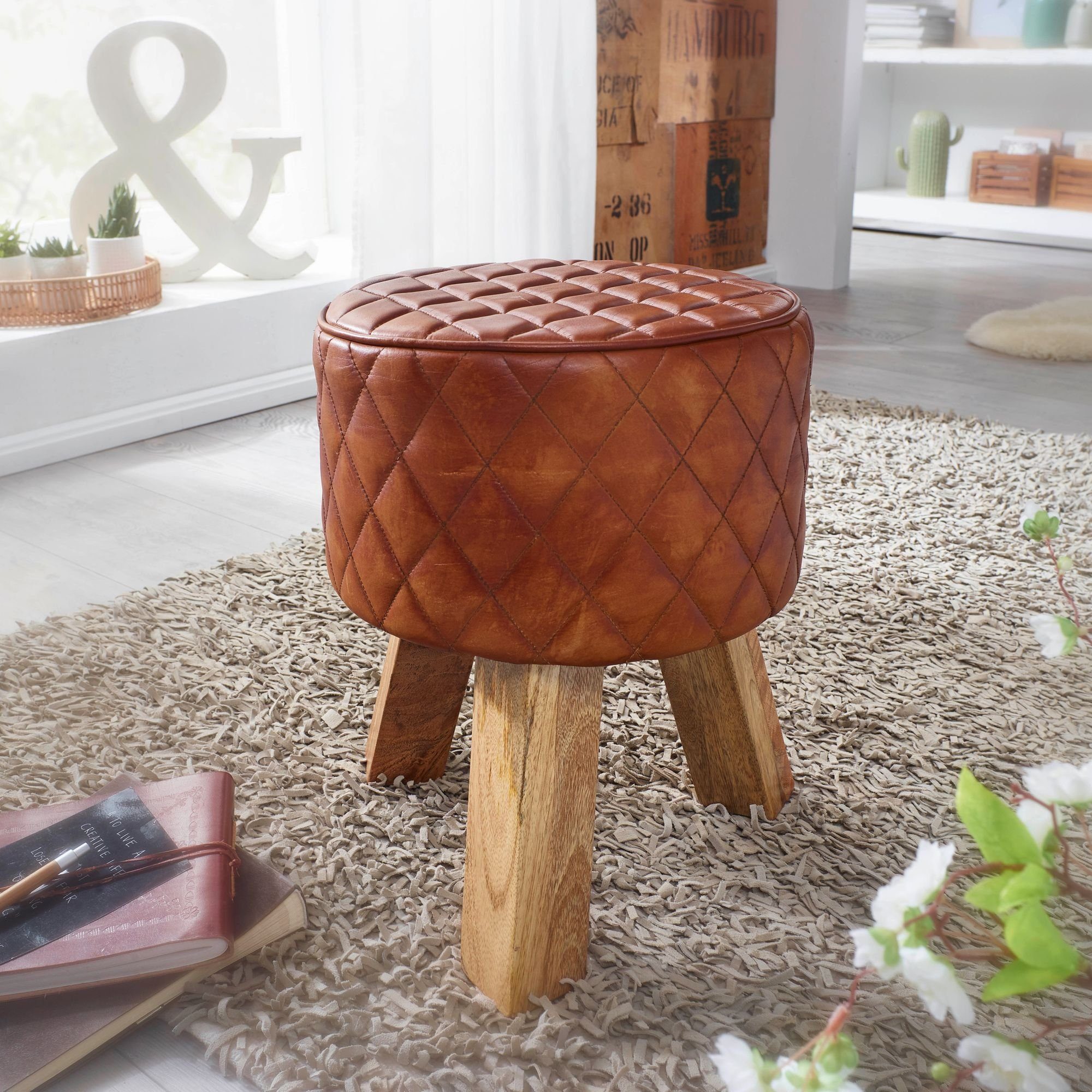 KADIMA DESIGN Sitzhocker Extravaganter Hocker aus günstig online kaufen