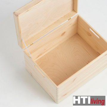 HTI-Living Aufbewahrungsbox Allzweckkiste mit Deckel Nadelholz (Stück, 1 St., 1 Aufbewahrungskiste mit Deckel), Aufbewahrungskiste Ordungshelfer