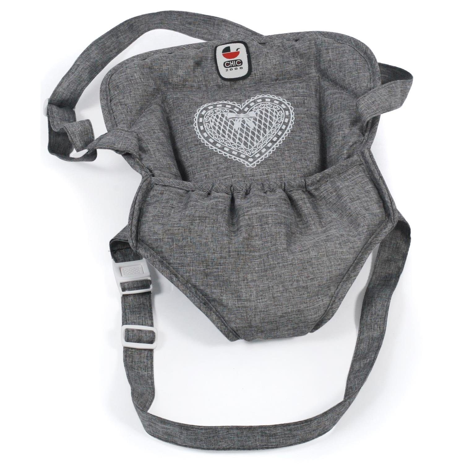 CHIC2000 Puppen Trage 782 76 Puppen-Tragegurt, Jeans Grey