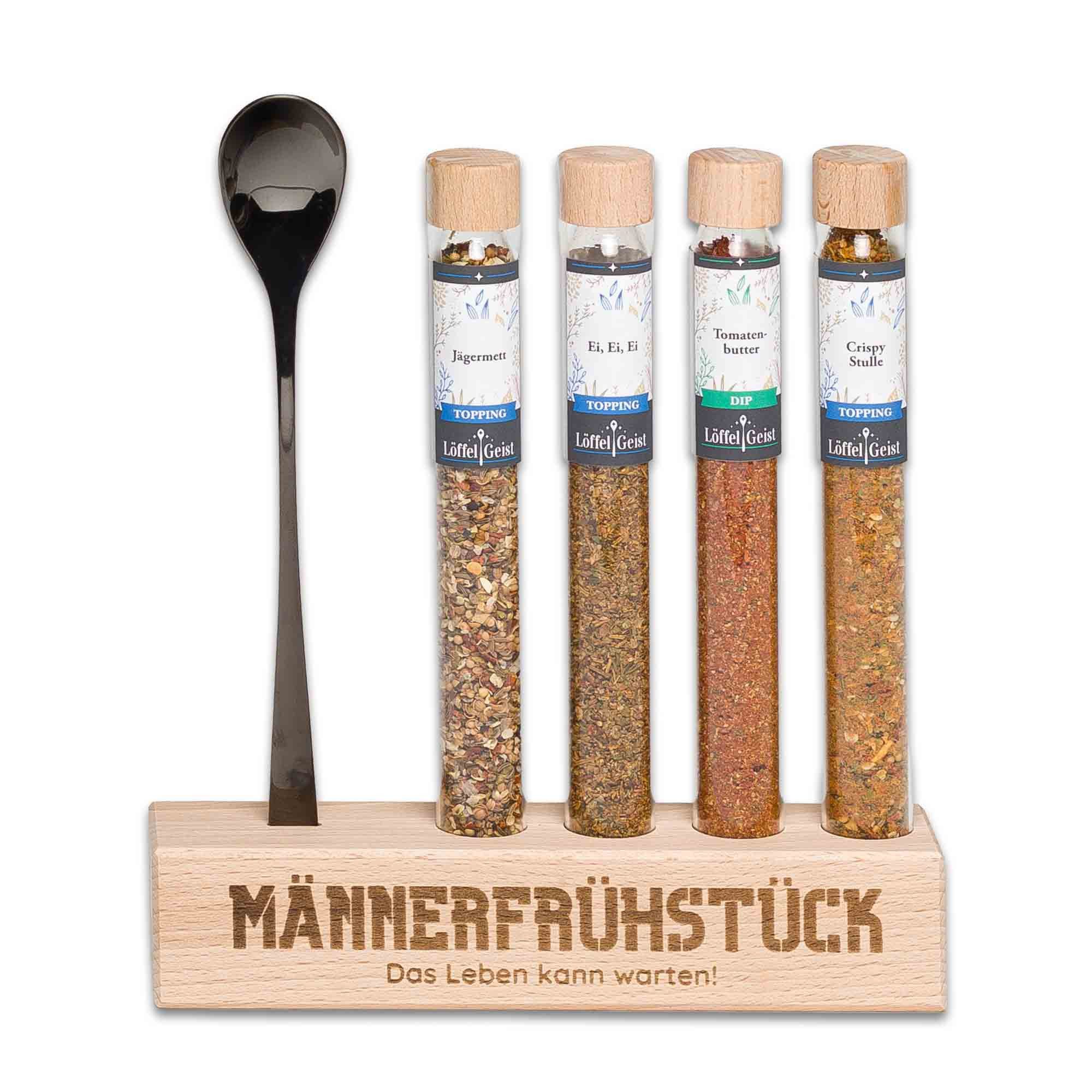 Löffelgeist Lebensmittel-Geschenkset Männerfrühstück