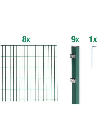 Alberts Doppelstabmattenzaun (Set) grün 160 cm...