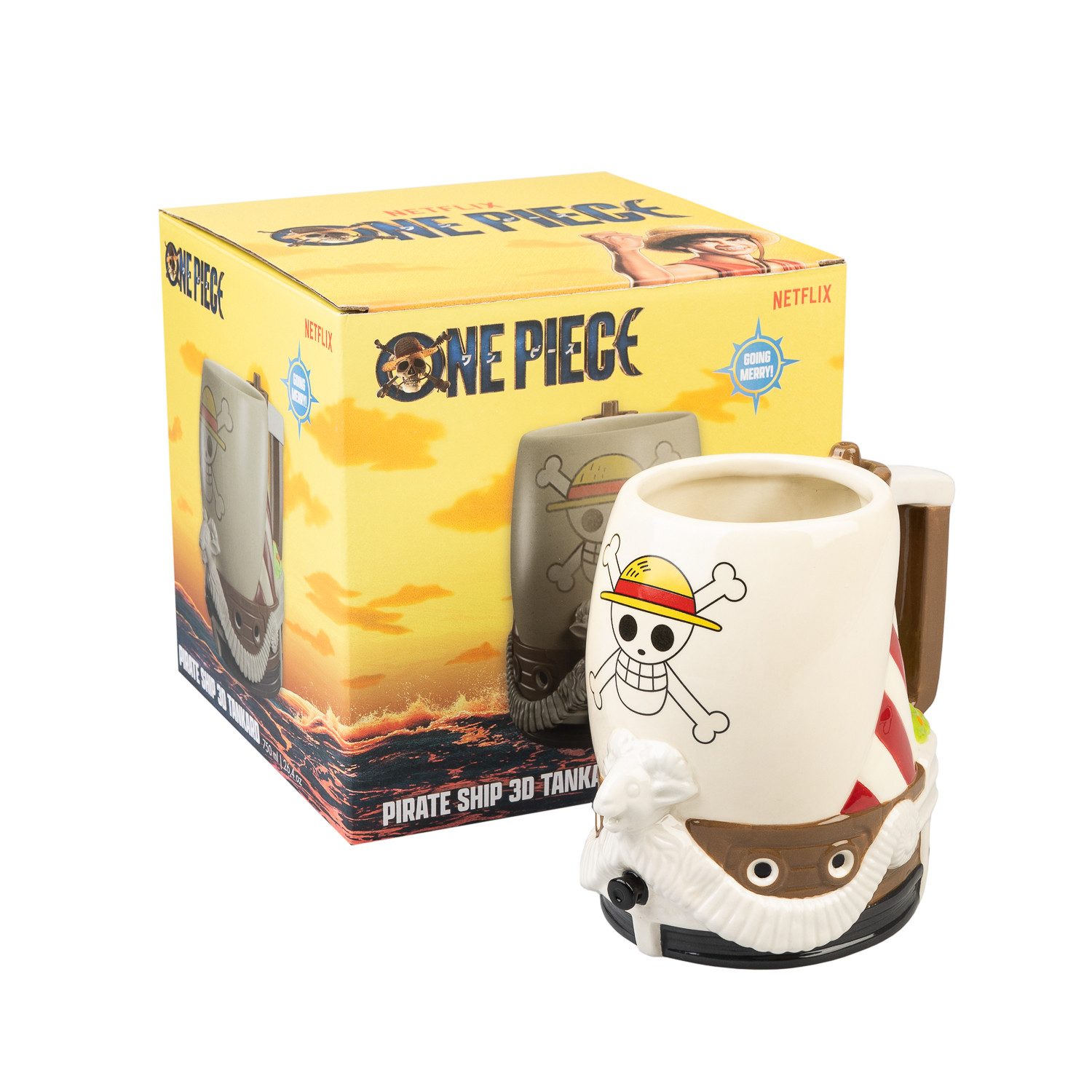 Grupo Erik Bierkrug Netflix One Piece Going Meryy 3D-Tasse, Dolomit
