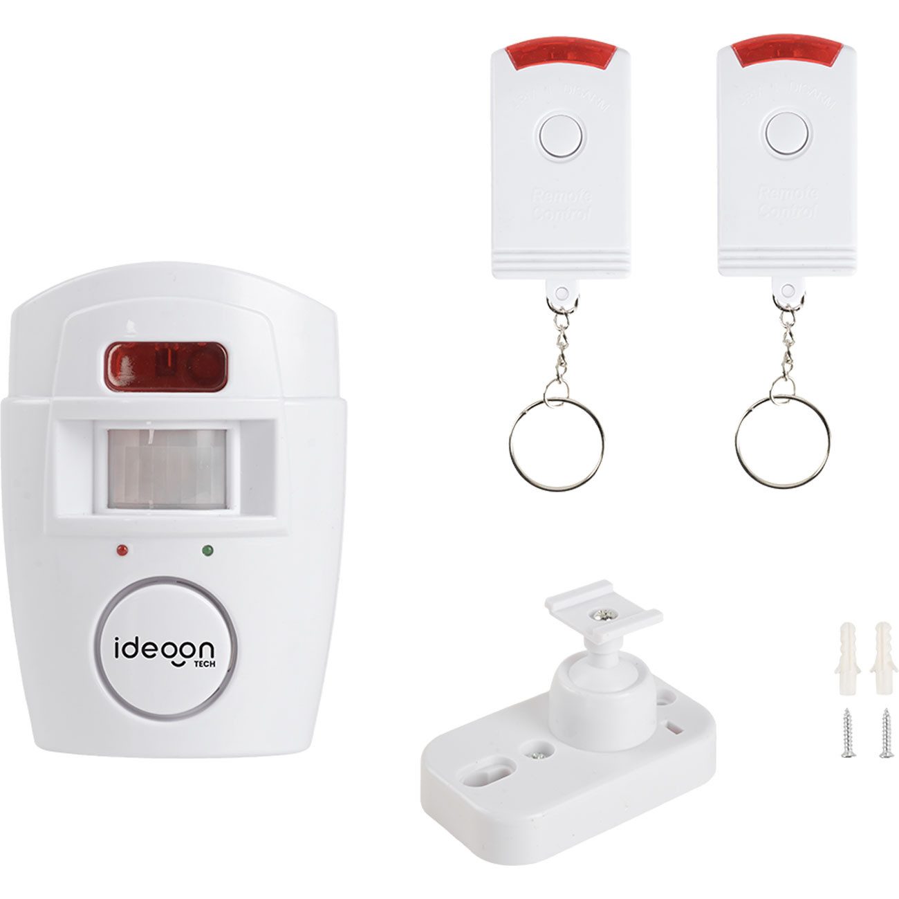 shop'n smile ideoon PIR Alarmanlage (105 dB) mit 2 Fernbedienungen, Hausalarm & Schutz Alarmanlage (PIR-Sensor-Reichweite: 5 m) – Bild 4 von 5
