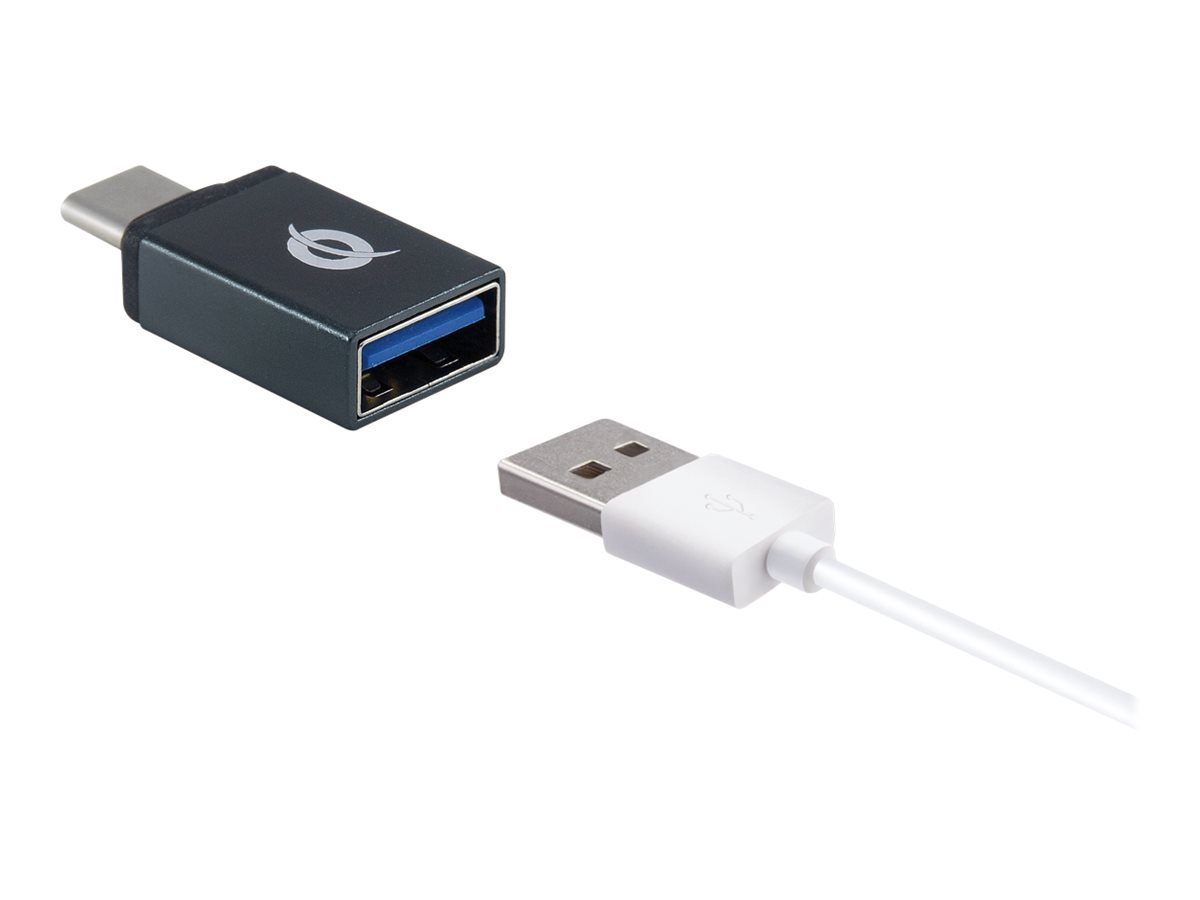 Conceptronic USB-Verteiler CONCEPTRONIC USB-Hub 4Port USB3.0 -> USB 3.0 +USB-C Adapter