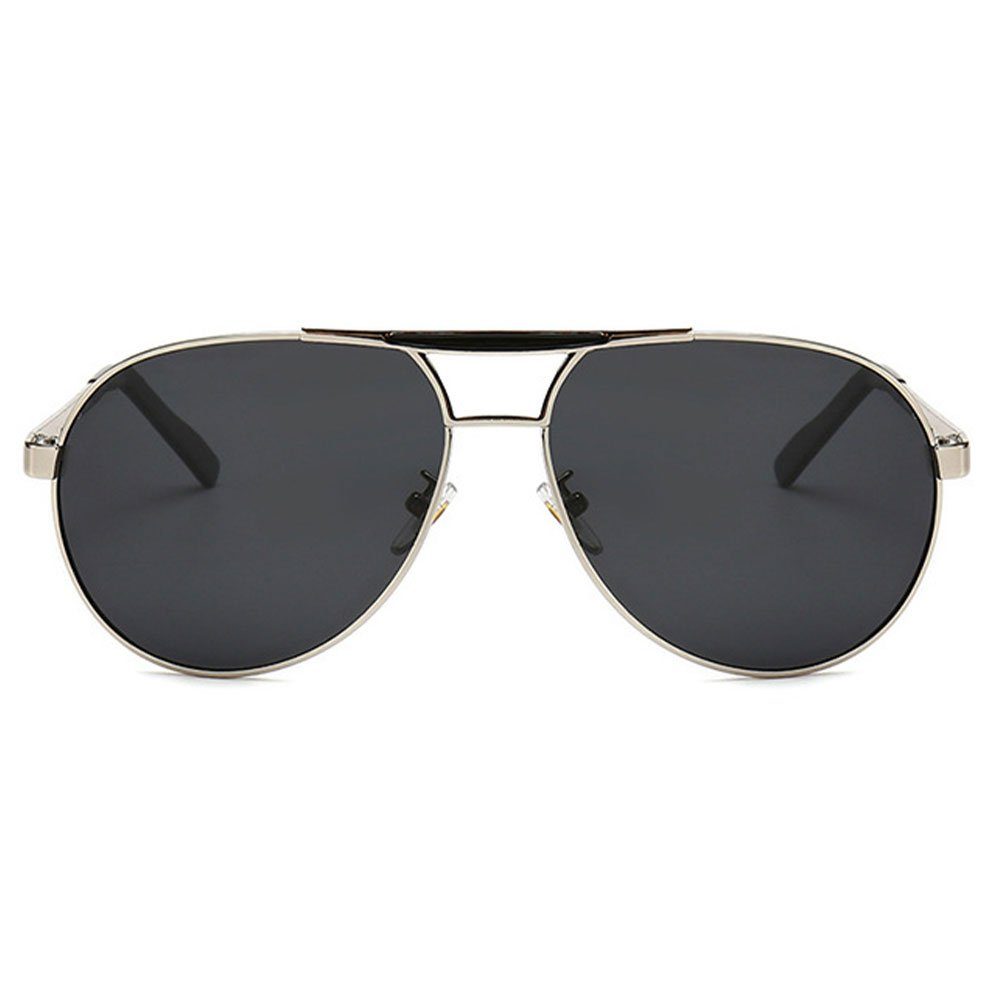 mit Männer Brillenetui für Sonnenbrille Vintage Outdoor UV-Schutz Polarisiert AUzzO~ Retro Schwarz Modelle Frauen und