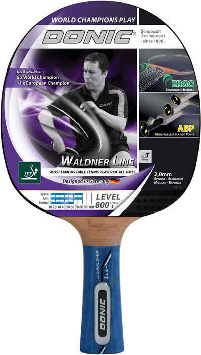 Donic Tischtennisschläger TT-Schläger WALDNER 800 ABP-Griff Keine Farbe