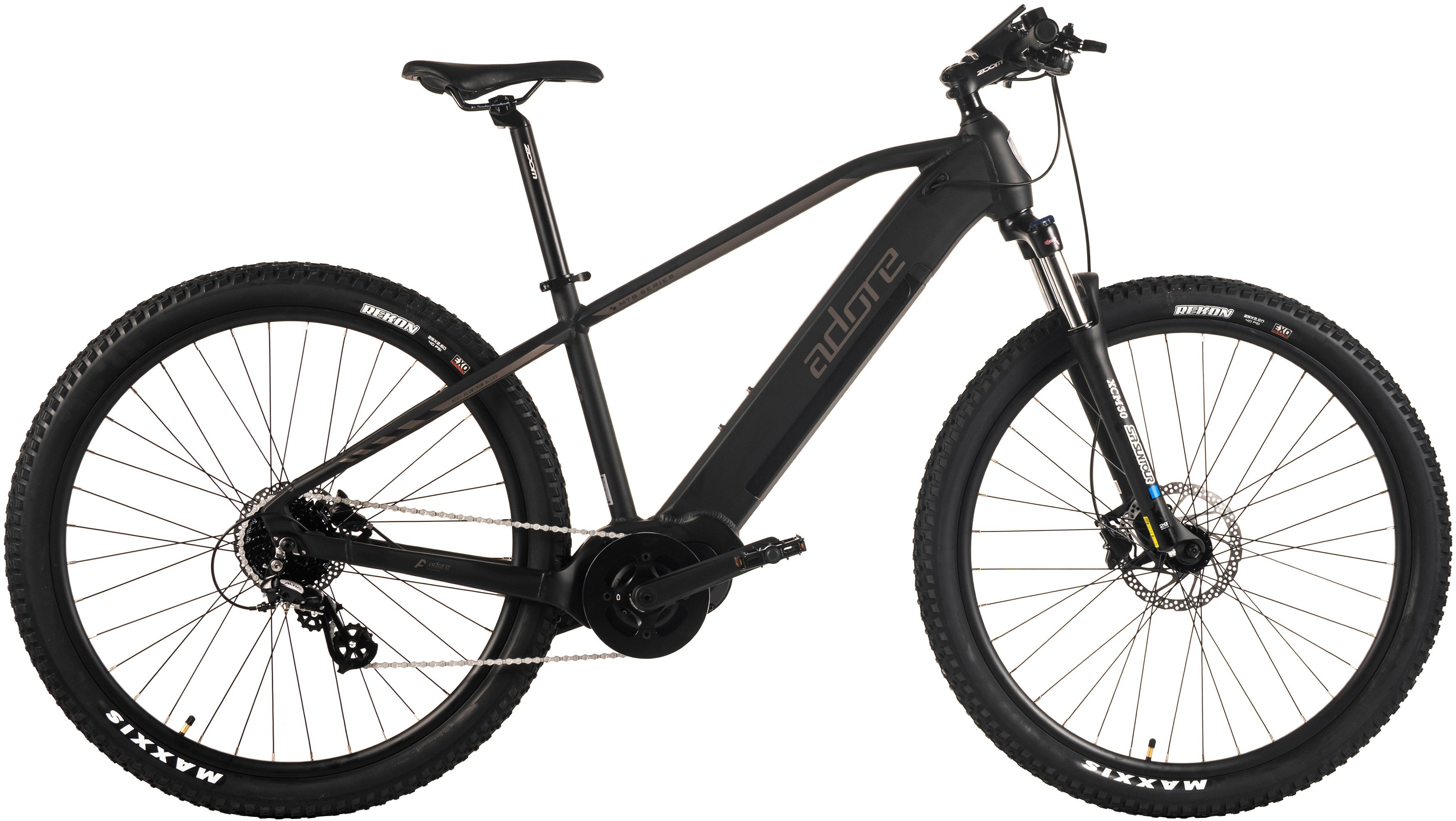Adore E-Bike Mountainbike Hardtail 29" GX-950 Mittelmotor 75NM / 15Ah schwarz matt, 8 Gang Shimano Altus Schaltwerk, Kettenschaltung, Mittelmotor, 540 Wh, Pedelec, Elektrofahrrad für Damen und Herren, MTB