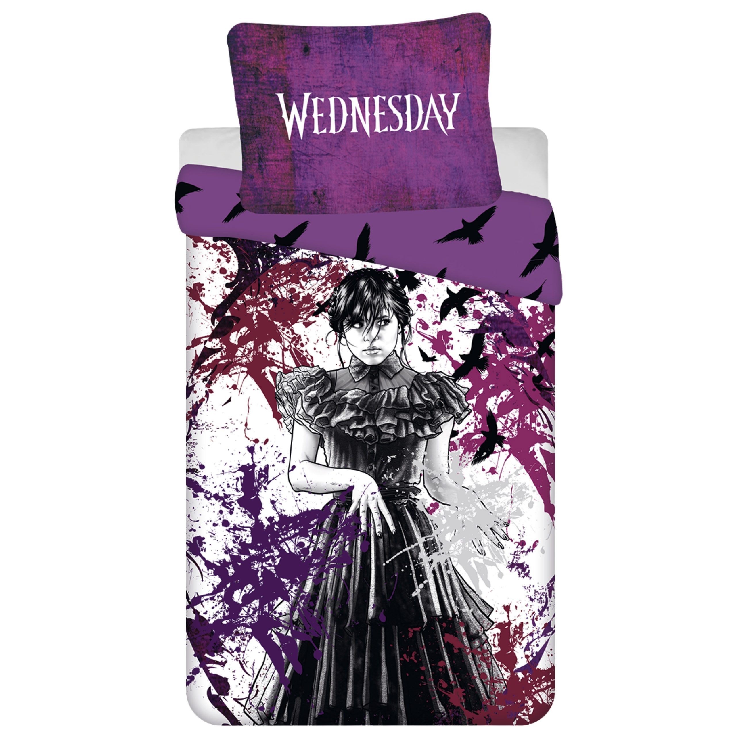 Wednesday Bettwäsche Wednesday Violette Bettwäsche mit Reißverschluss 140×200 + 70×90cm