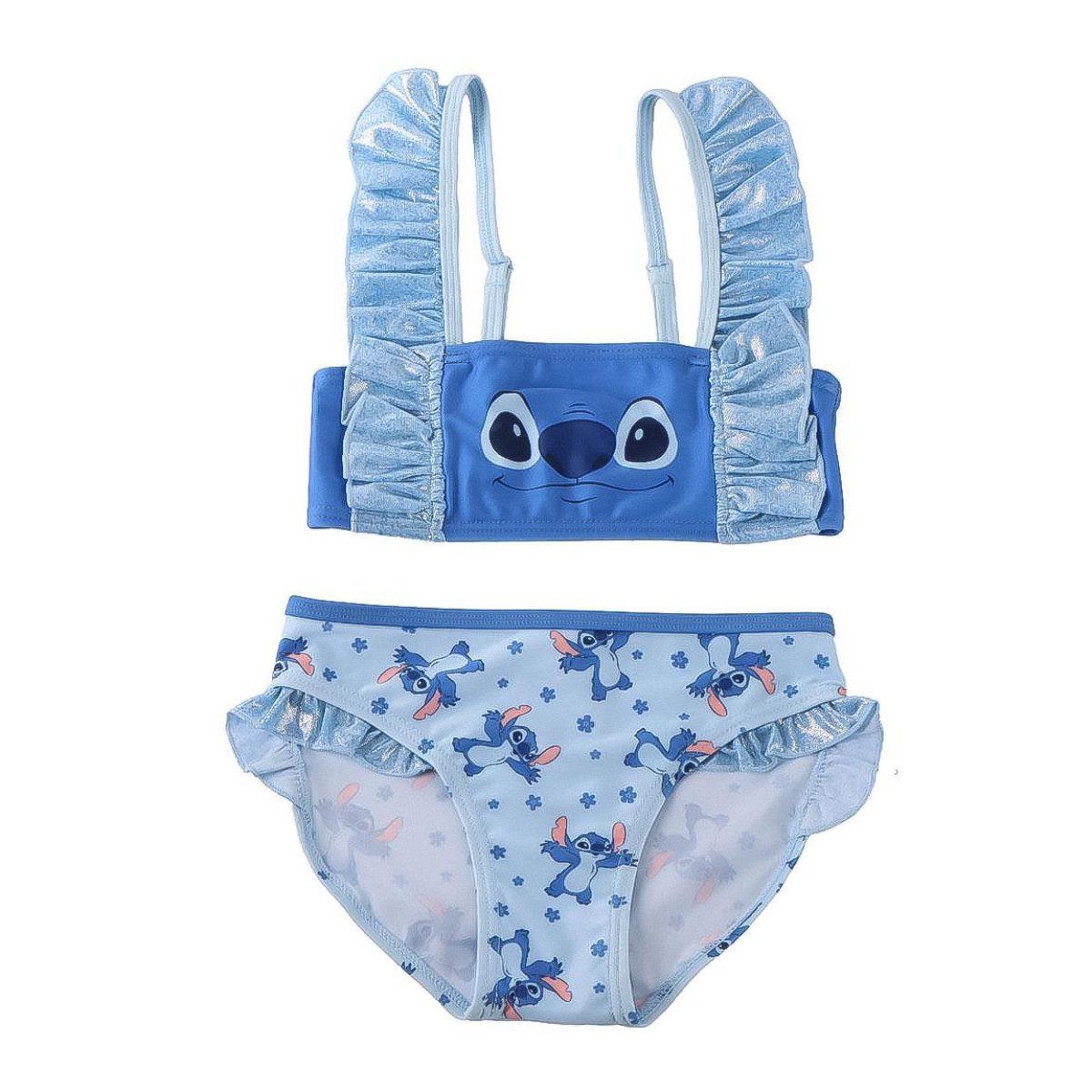 Disney Balconette-Bikini Stitch Mädchen Bikini mit Fanmotiv für Sommer und Urlaub